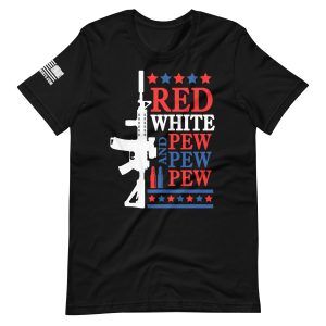 Red White 2nd amendment pro gun Unisex t-shirt