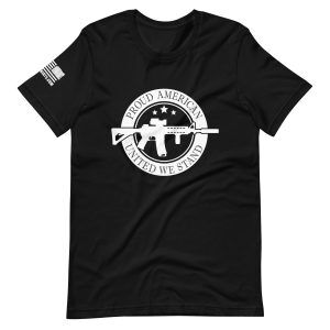 Proud American 2nd amendment pro gun Unisex t-shirt