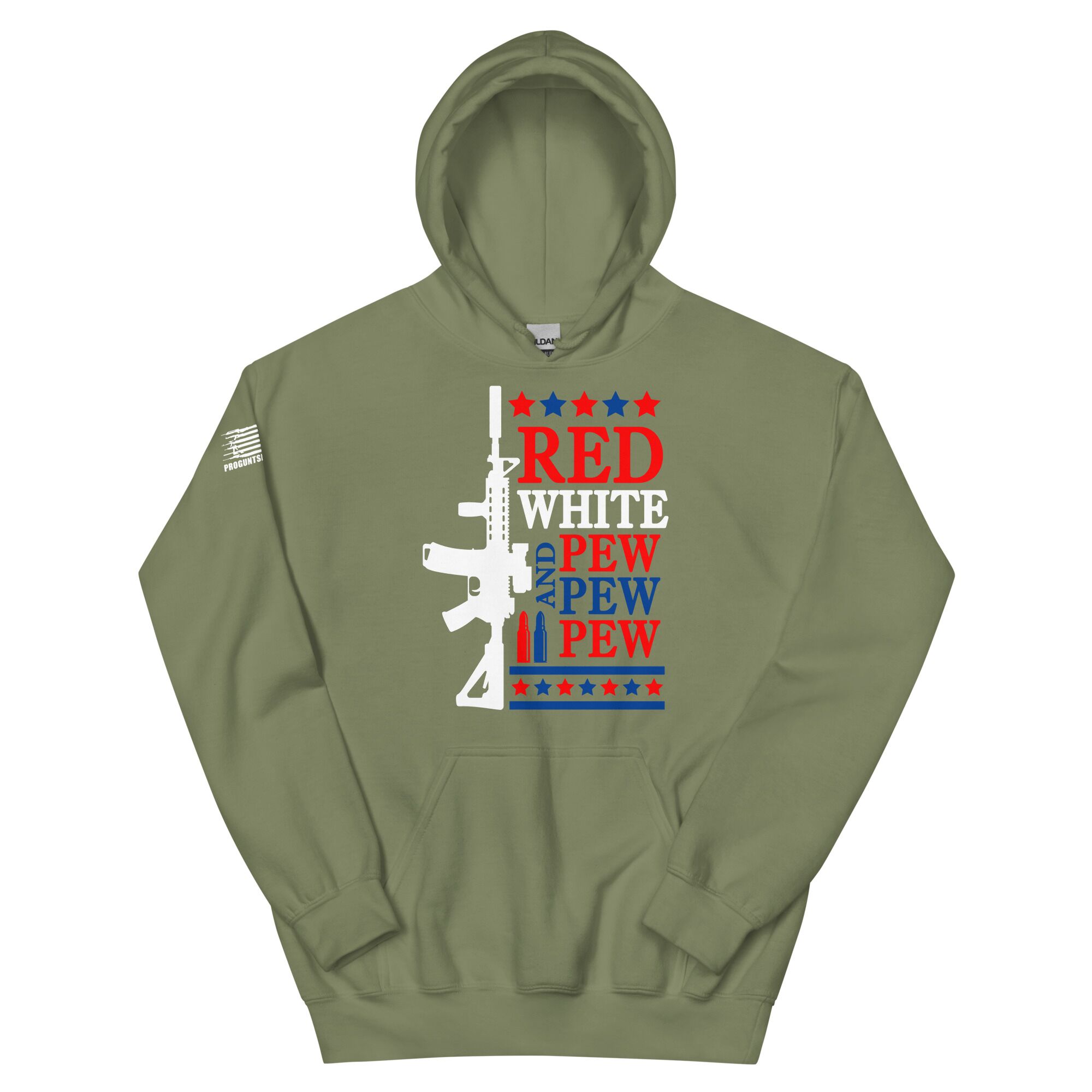 Red white 2nd amendment pro gun Unisex Hoodie - Image 7