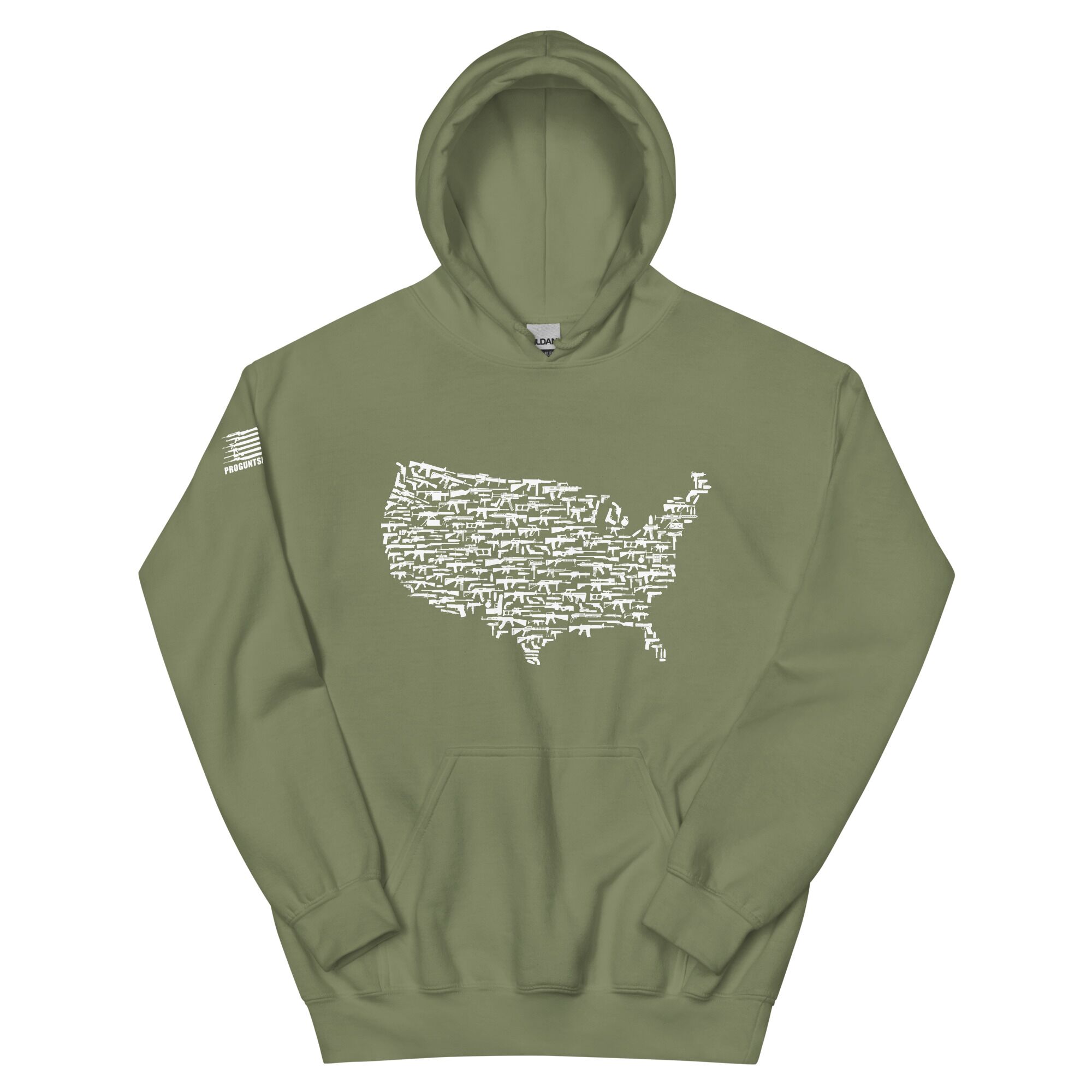USA map 2nd amendment pro gun Unisex Hoodie - Image 7