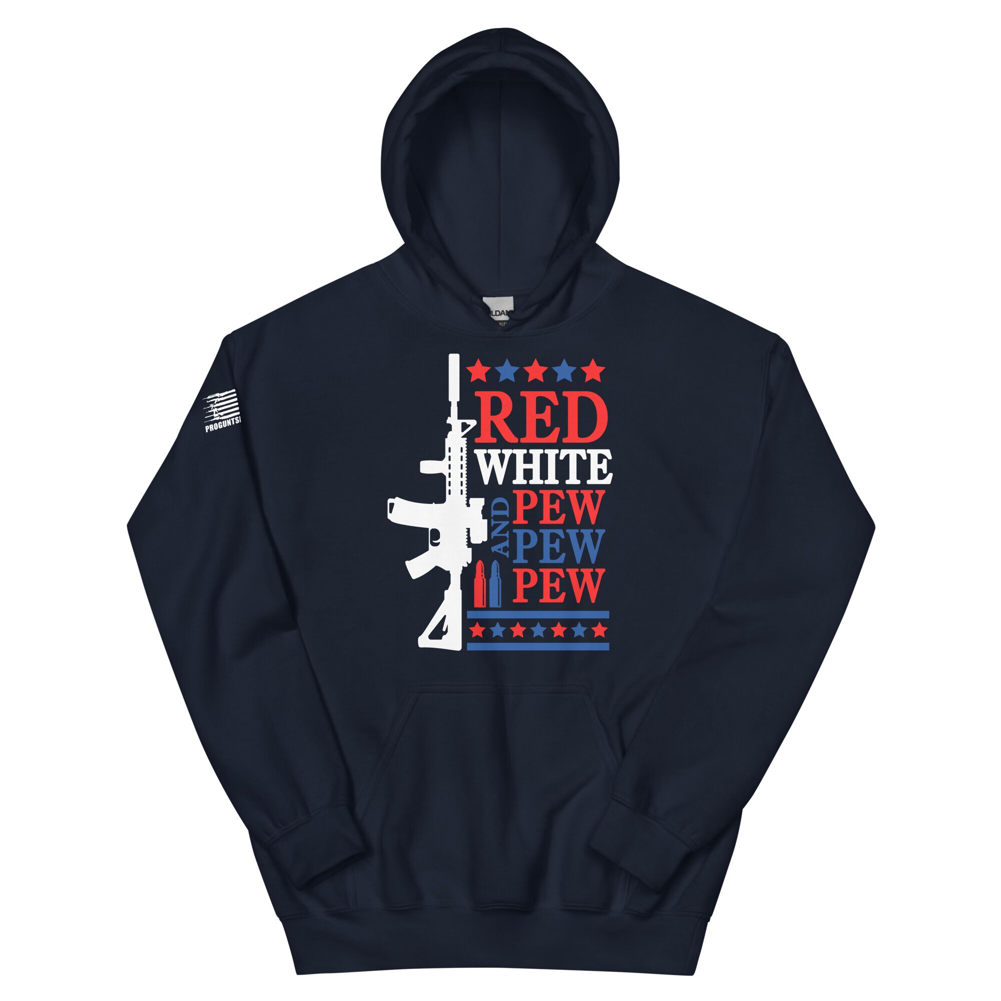 Red white 2nd amendment pro gun Unisex Hoodie - Image 3