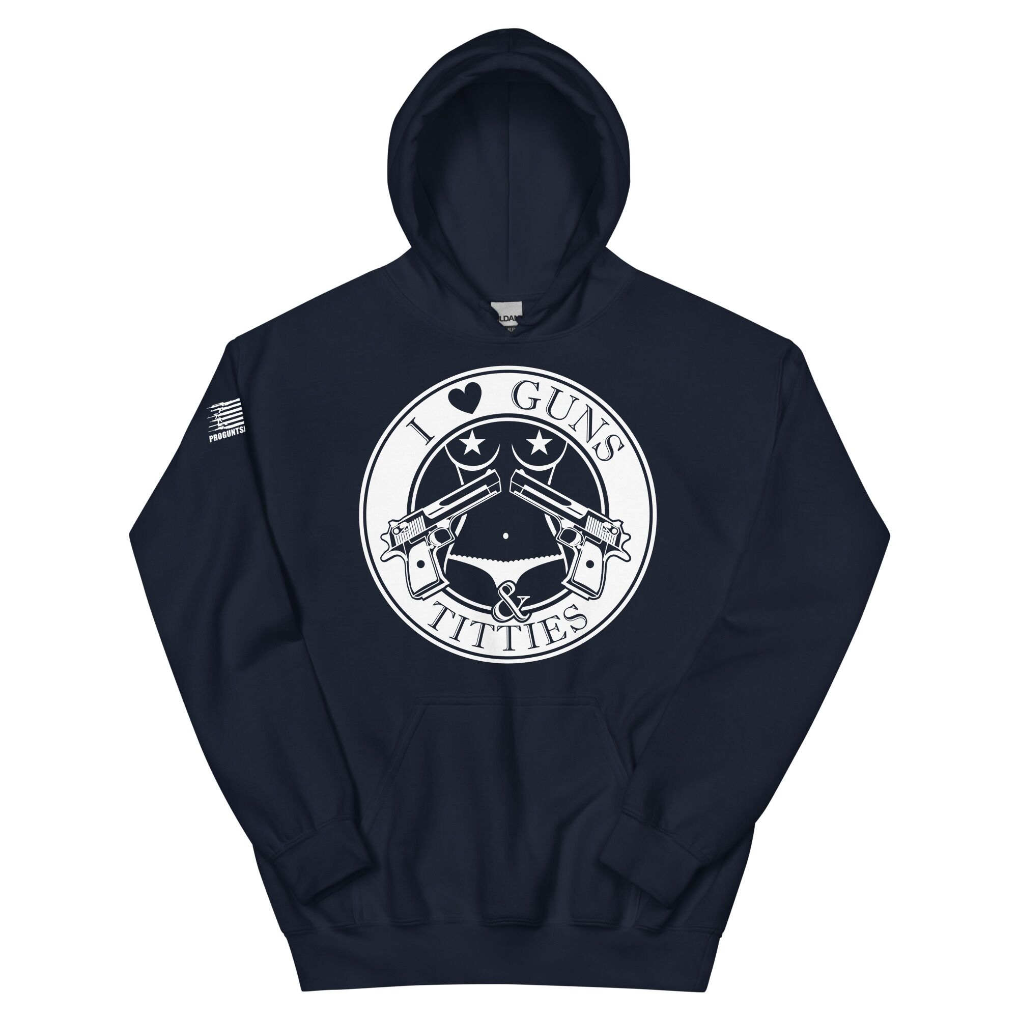 I love guns and titties 2nd amendment pro gun Unisex Hoodie - Image 3