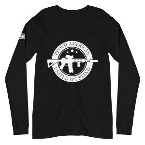 Proud American 2nd amendment pro gun Unisex Long Sleeve Tee