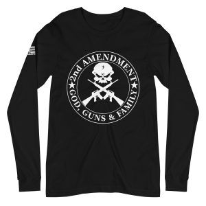 God, Guns, Family 2nd amendment pro gun Unisex Long Sleeve Tee