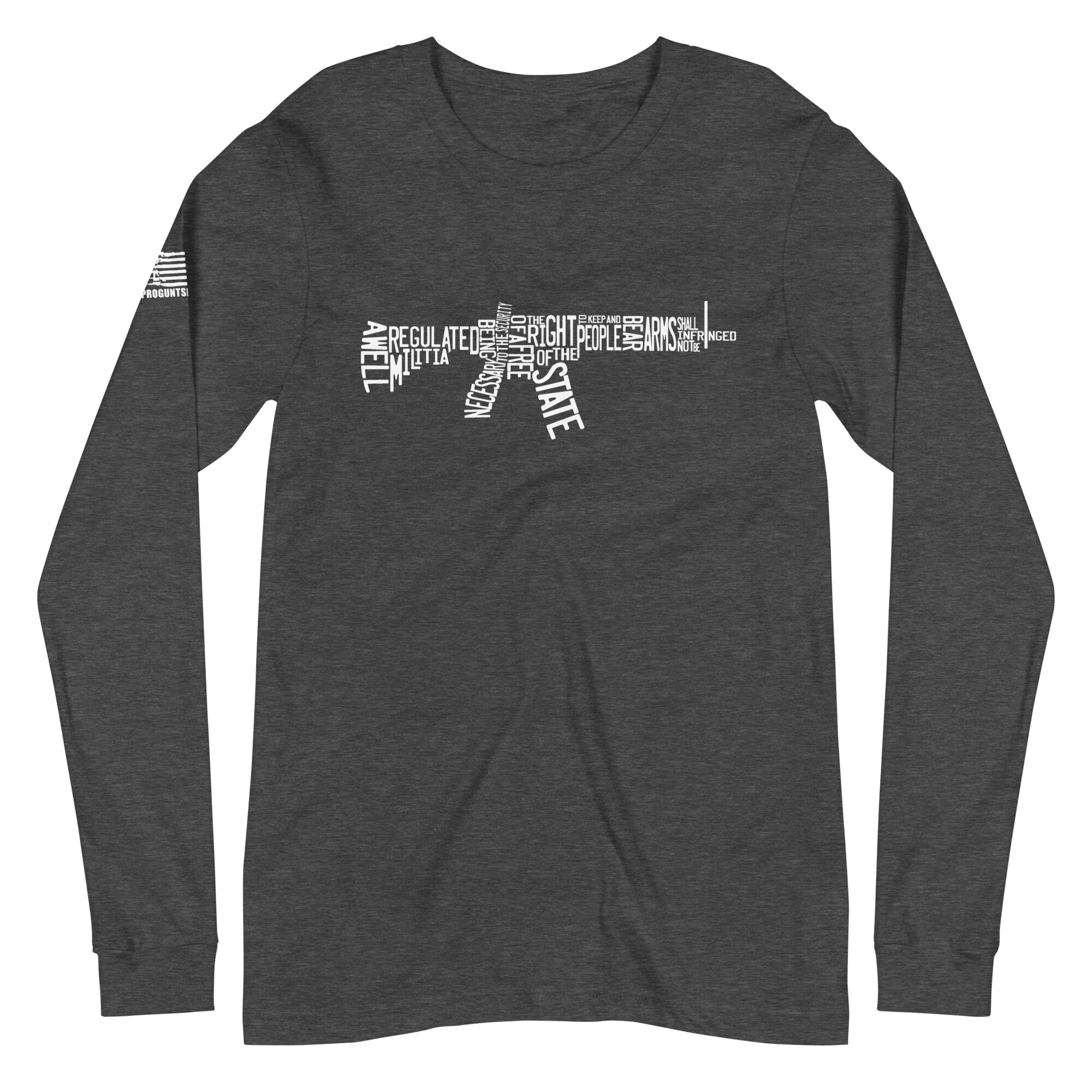 2nd Amendment Spelled Out Pro Gun Unisex Long Sleeve Tee - Image 5