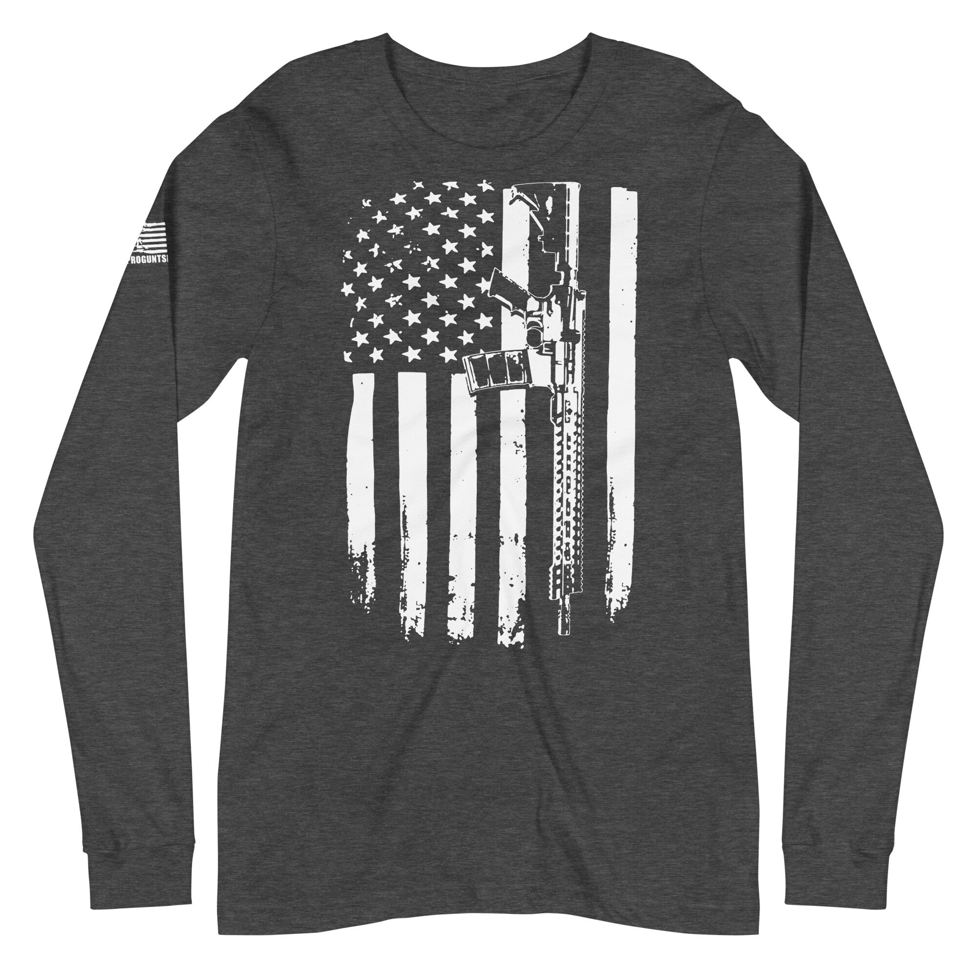 Flag 2nd amendment pro gun Unisex Long Sleeve Tee - Image 4