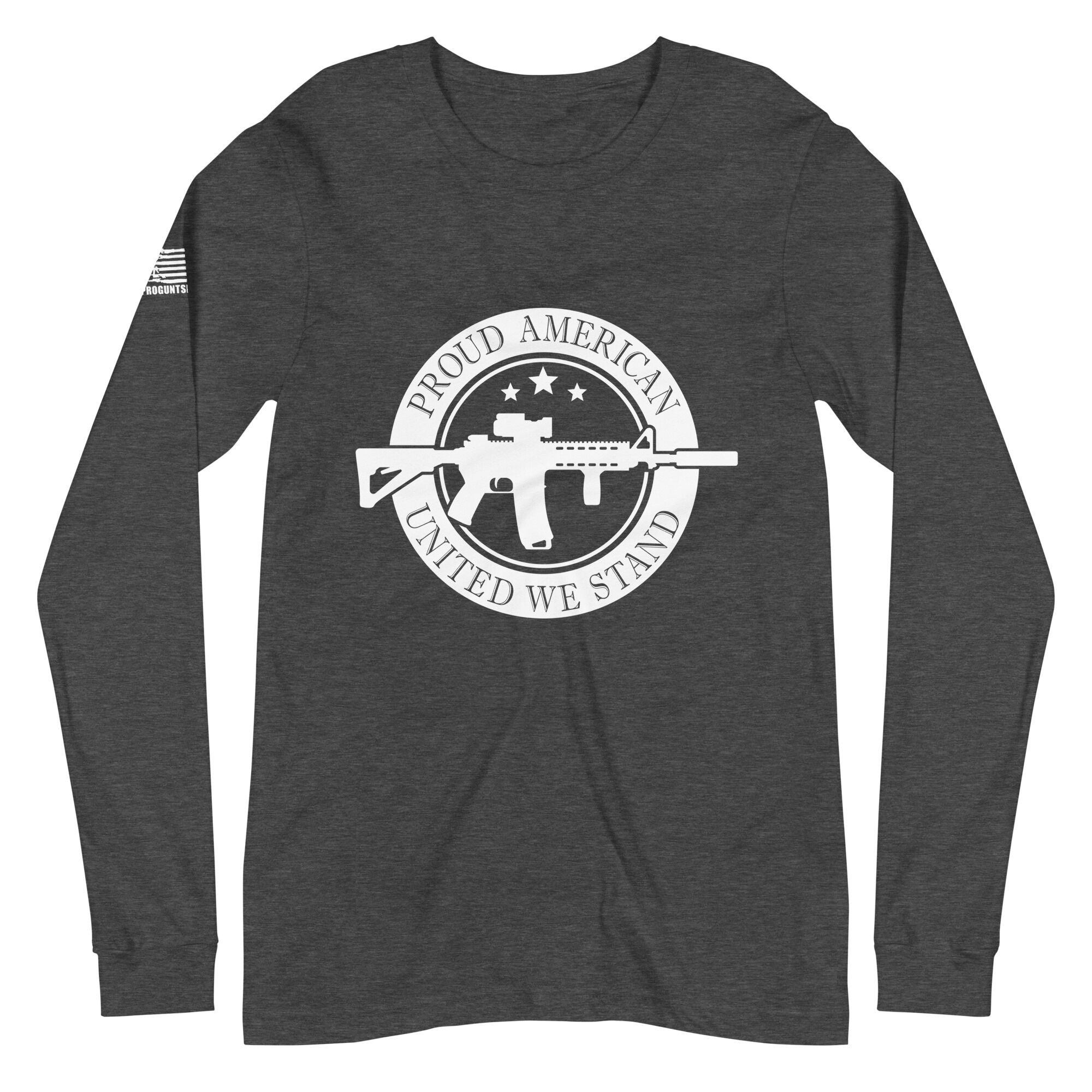 Proud American 2nd amendment pro gun Unisex Long Sleeve Tee - Image 4