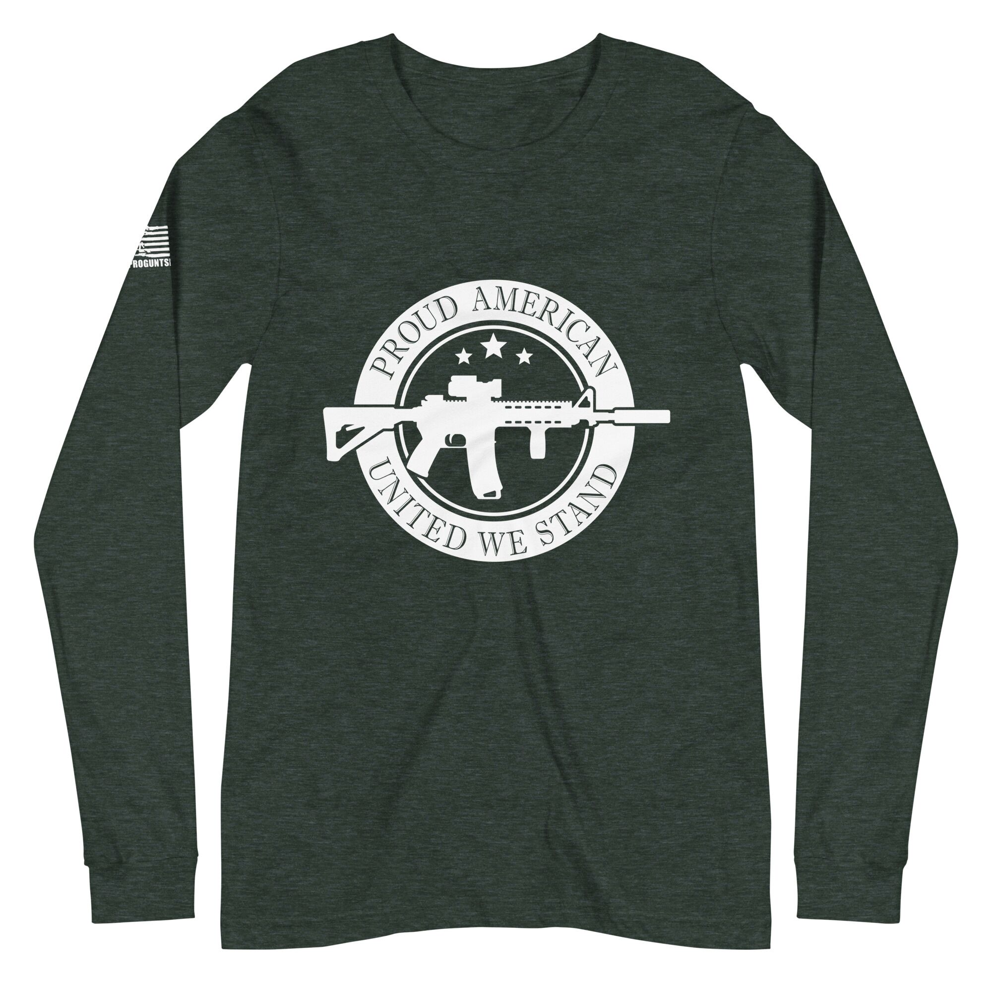 Proud American 2nd amendment pro gun Unisex Long Sleeve Tee - Image 3