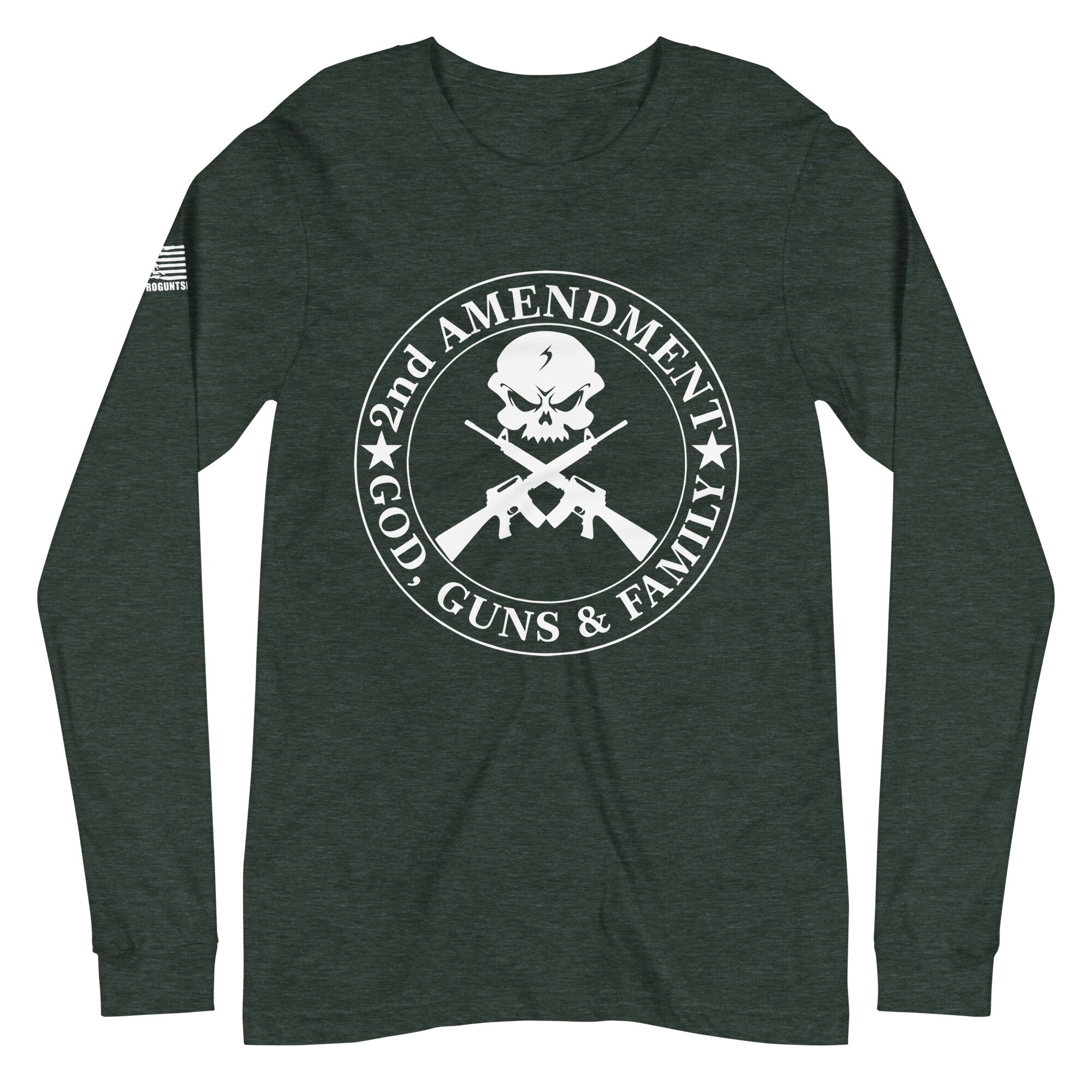 God, Guns, Family 2nd amendment pro gun Unisex Long Sleeve Tee - Image 3