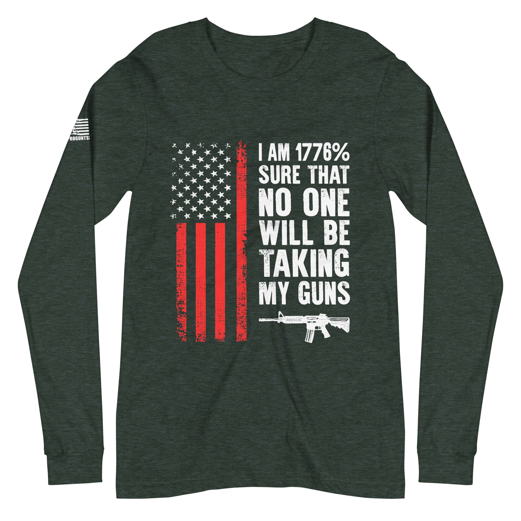 1776 Sure 2nd amendment pro gun Unisex Long Sleeve Tee - Image 3