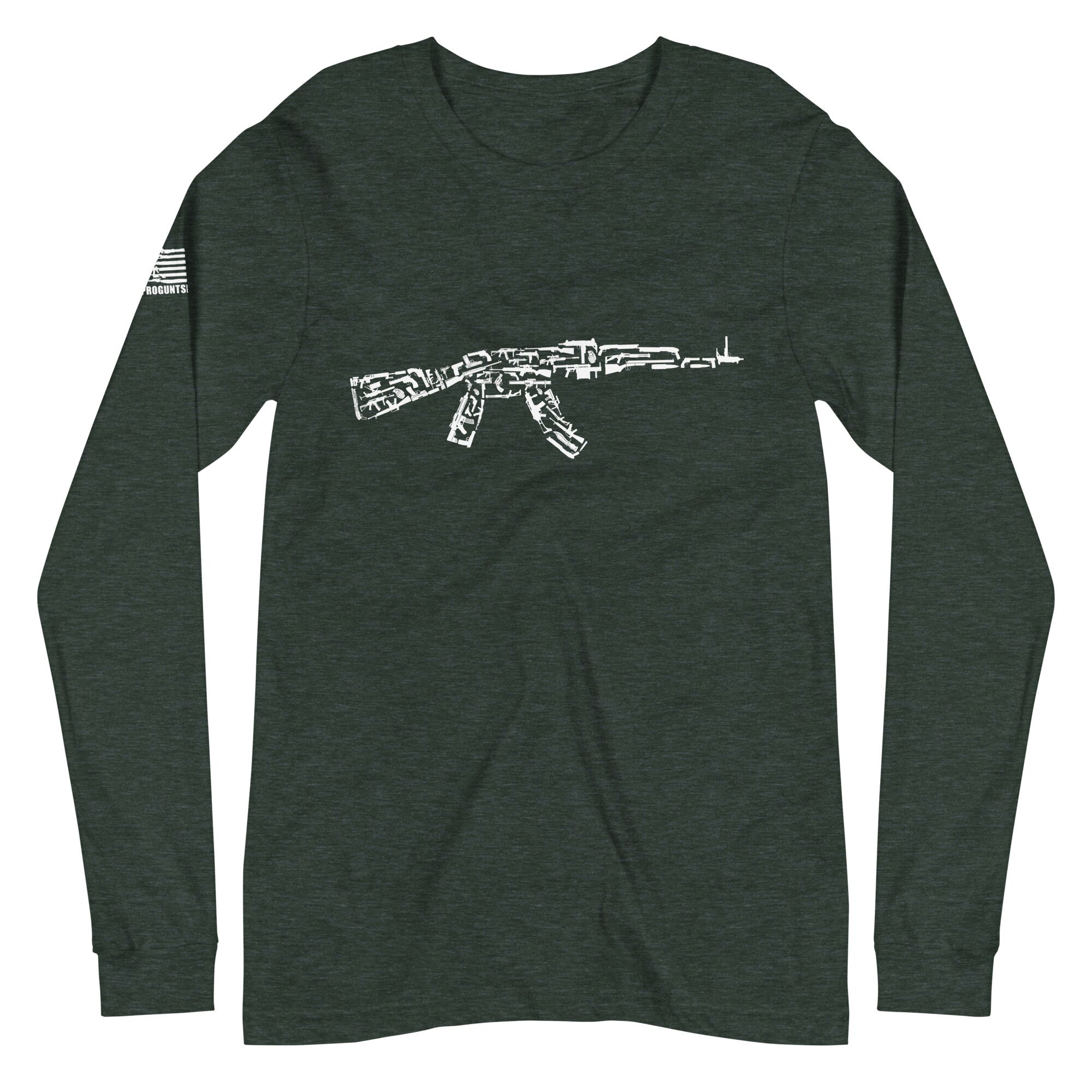 AK47 2nd amendment pro gun Unisex Long Sleeve Tee - Image 3