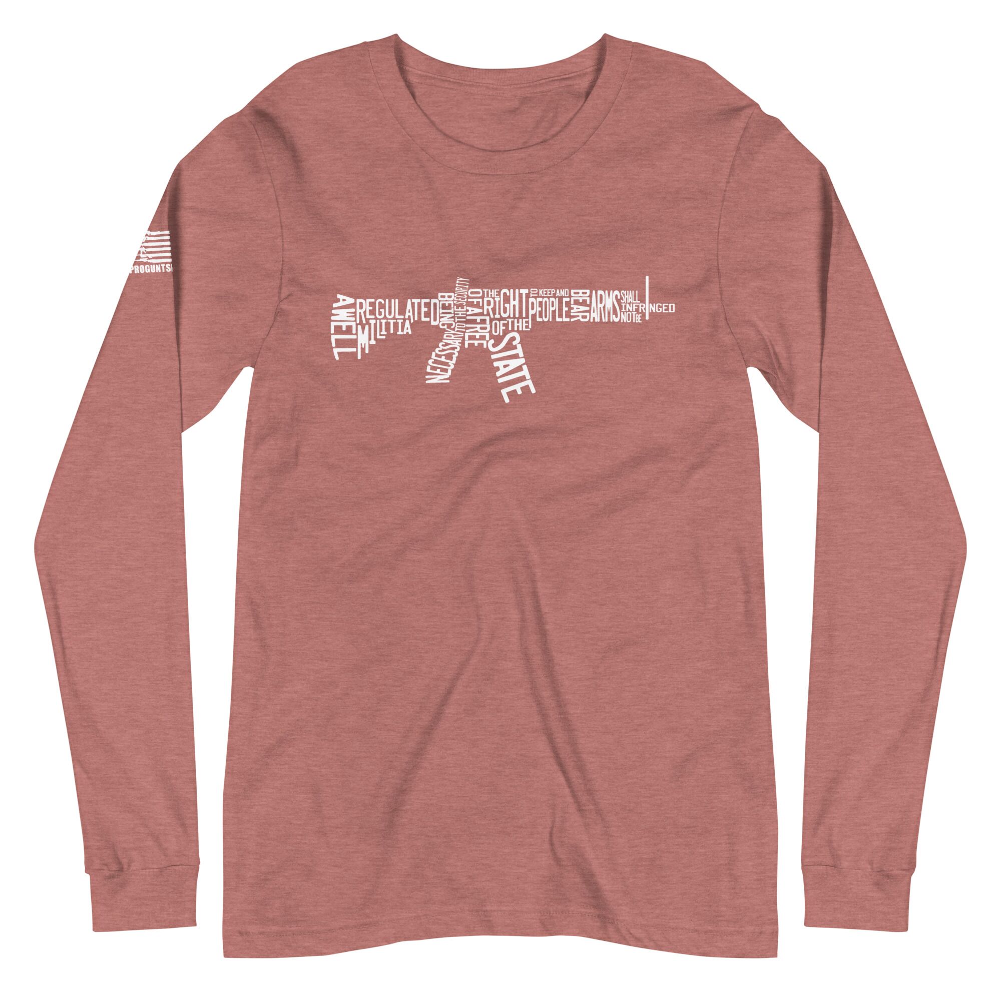 2nd Amendment Spelled Out Pro Gun Unisex Long Sleeve Tee - Image 6