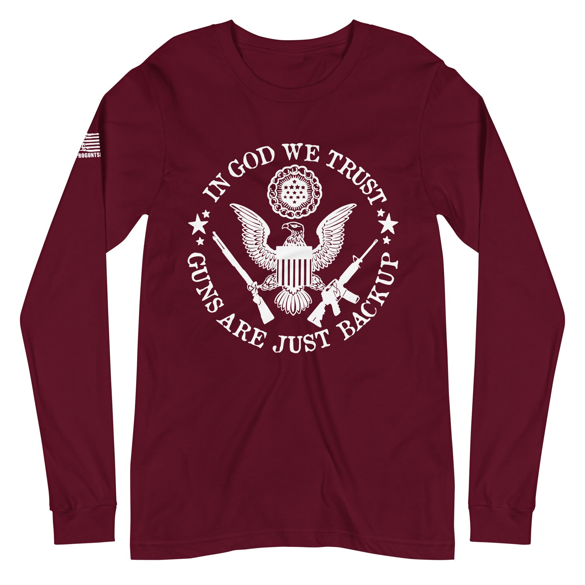 Guns are just a backup 2nd amendment pro gun Unisex Long Sleeve Tee - Image 3