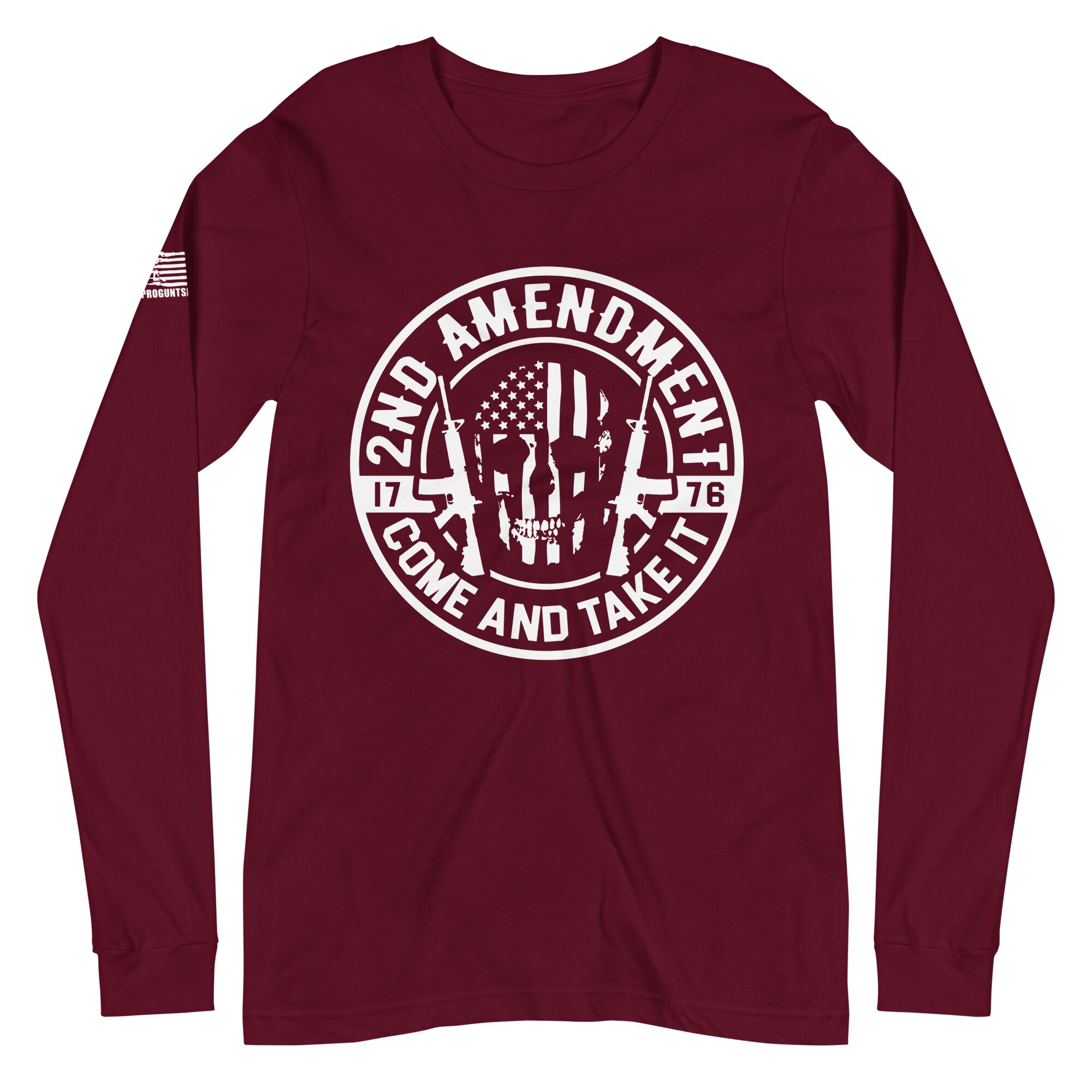 Come and take it 2nd amendment pro gun Unisex Long Sleeve Tee - Image 3