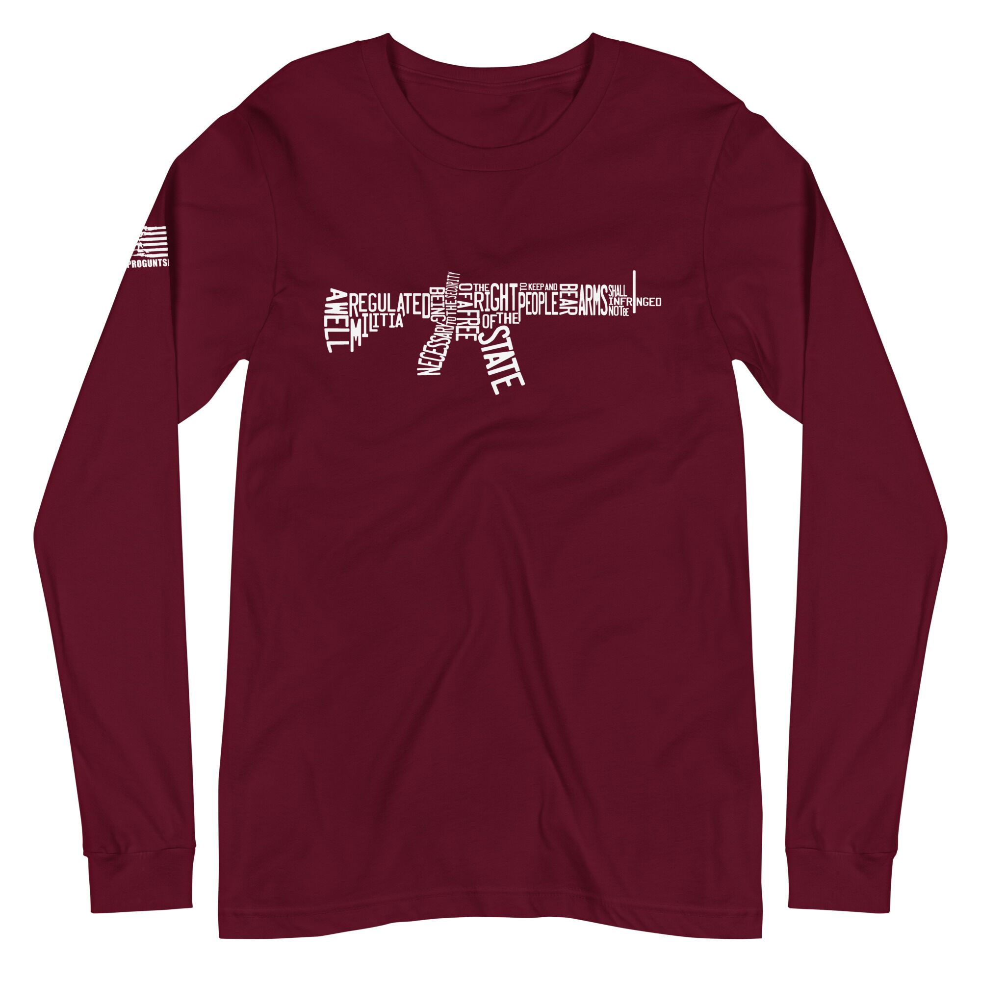 2nd Amendment Spelled Out Pro Gun Unisex Long Sleeve Tee - Image 3