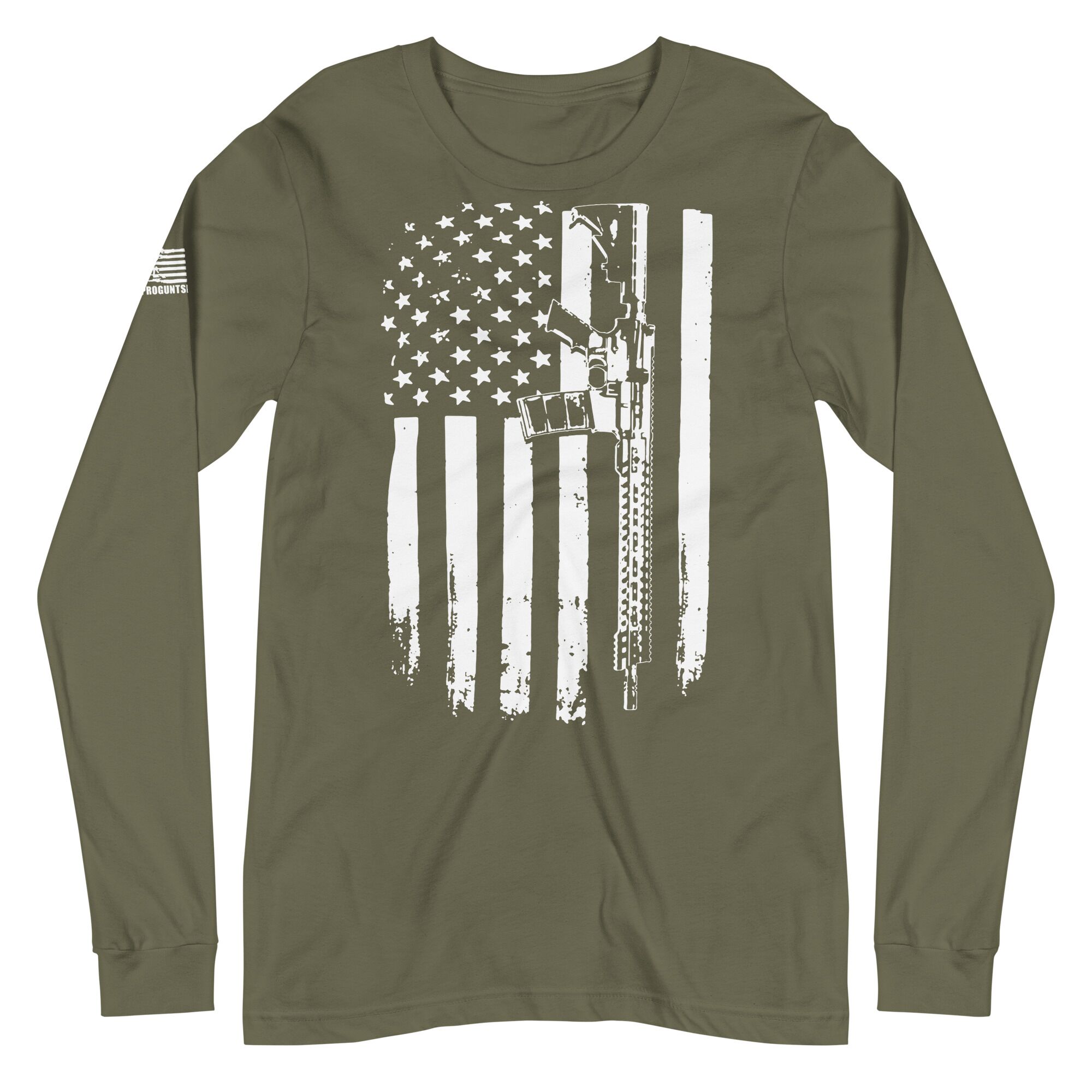 Flag 2nd amendment pro gun Unisex Long Sleeve Tee - Image 5