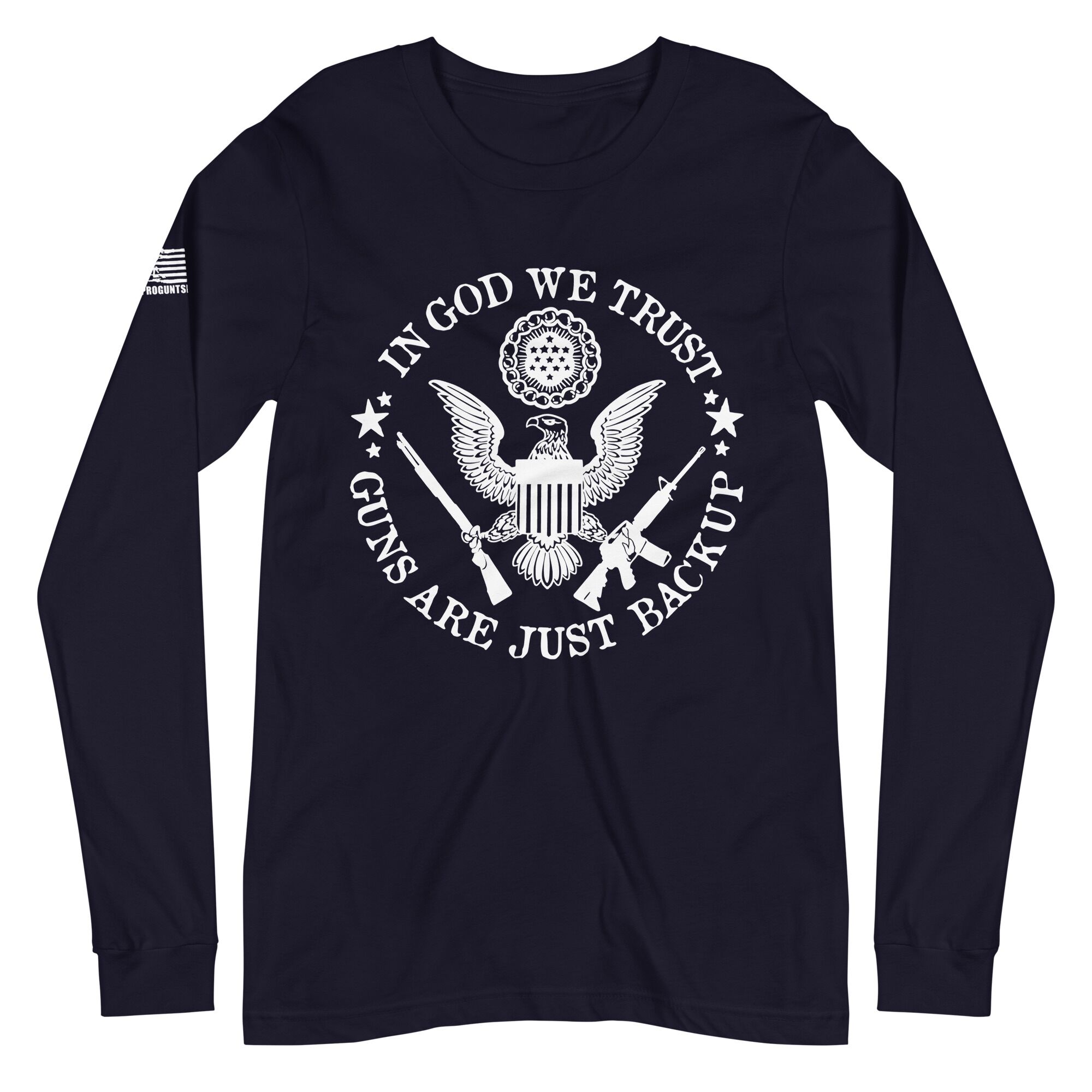 Guns are just a backup 2nd amendment pro gun Unisex Long Sleeve Tee - Image 2