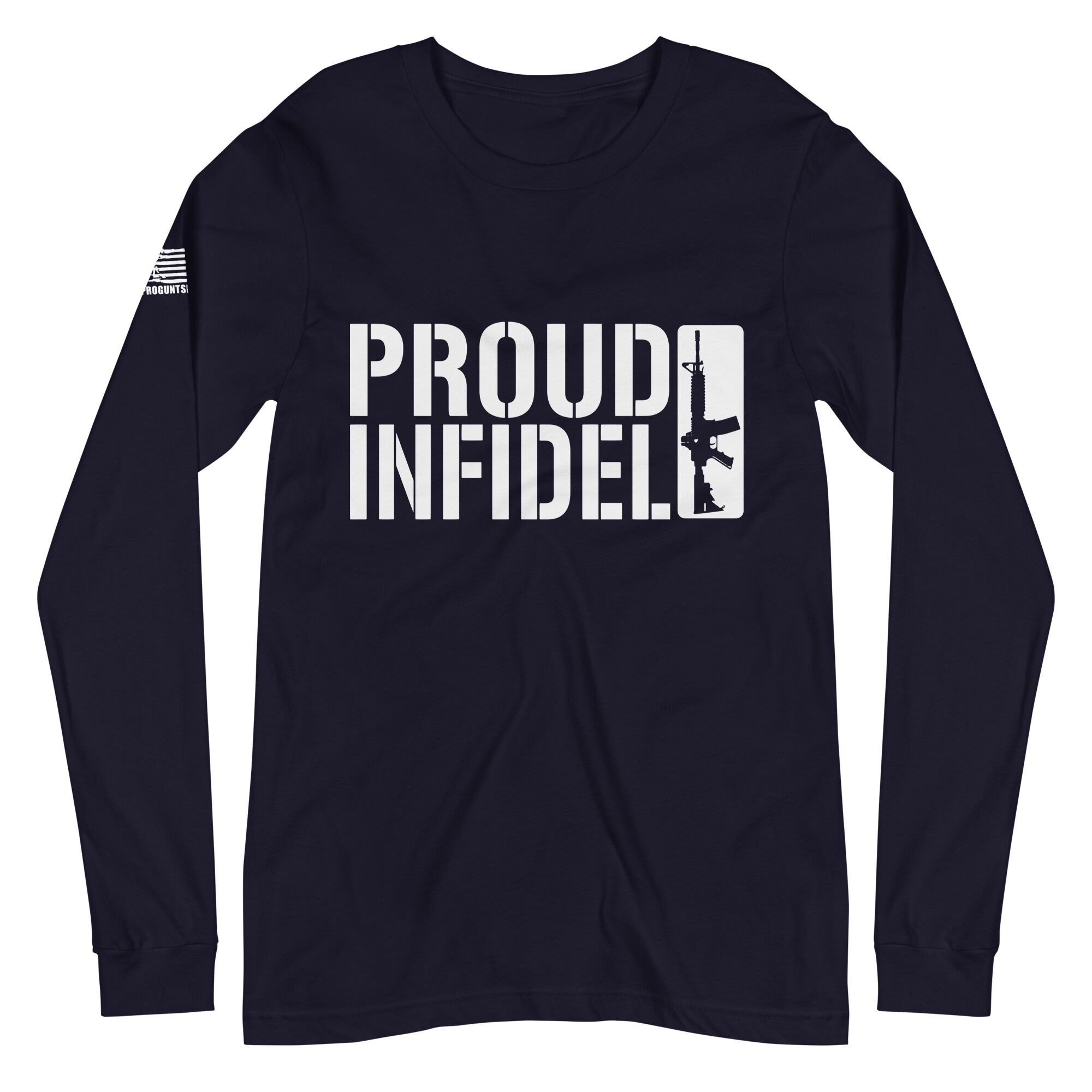 Proud Infidel 2nd amendment pro gun Unisex Long Sleeve Tee - Image 2