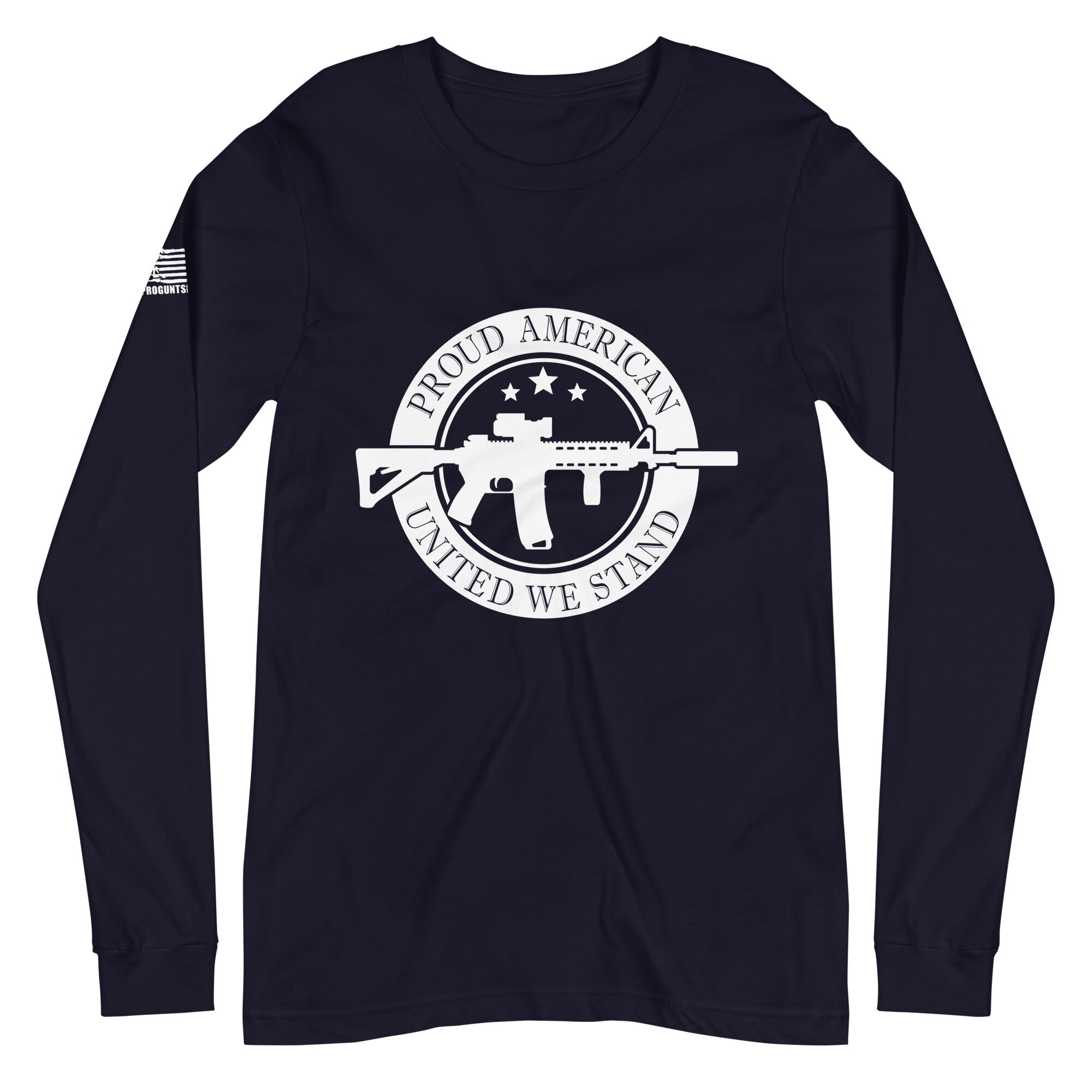 Proud American 2nd amendment pro gun Unisex Long Sleeve Tee - Image 2