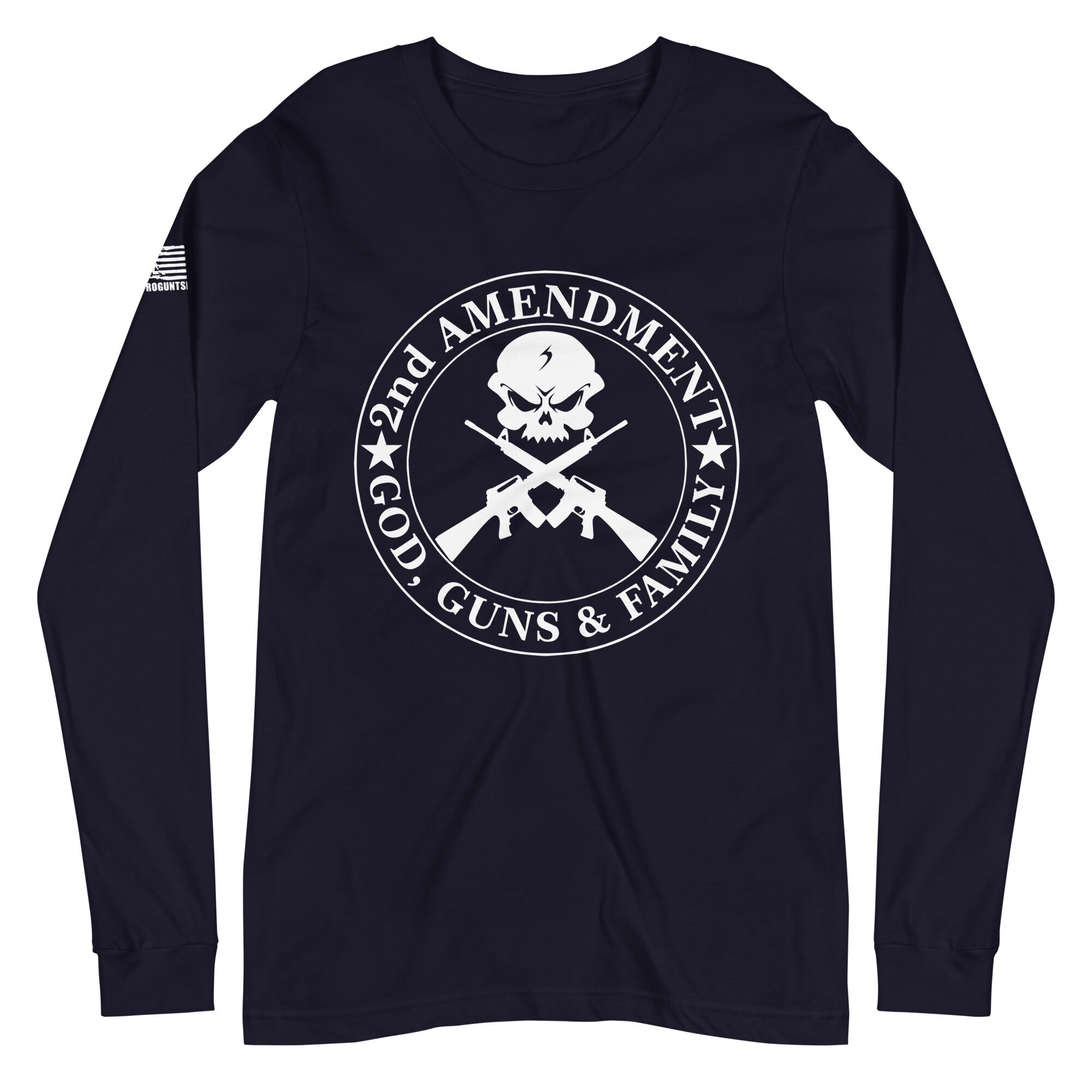 God, Guns, Family 2nd amendment pro gun Unisex Long Sleeve Tee - Image 2