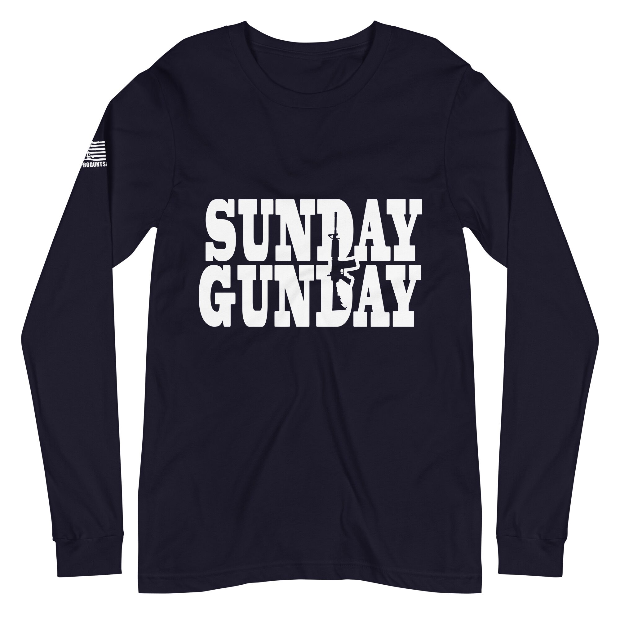 Sunday Gun Day 2nd amendment pro gun Unisex Long Sleeve Tee - Image 2
