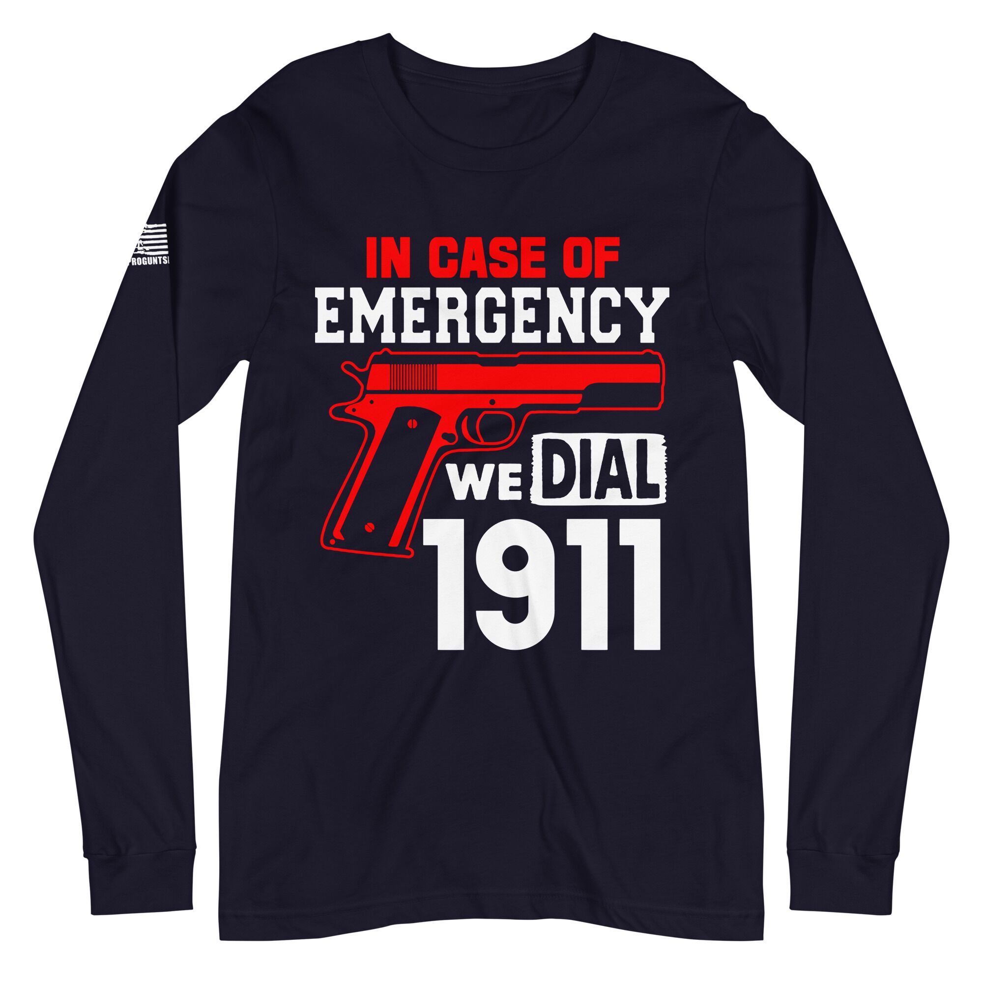 We dial 1911 2nd amendment pro gun Unisex Long Sleeve Tee - Image 2