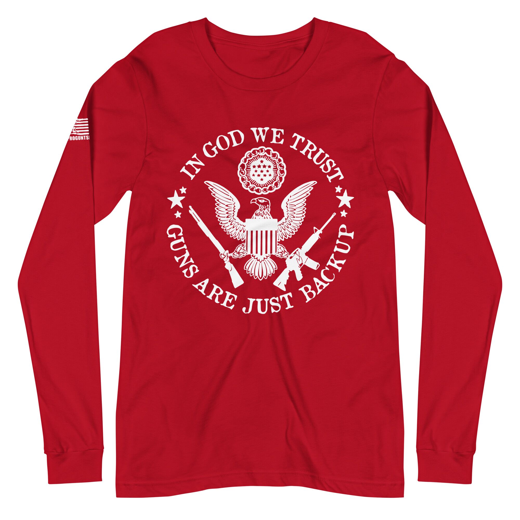 Guns are just a backup 2nd amendment pro gun Unisex Long Sleeve Tee - Image 4