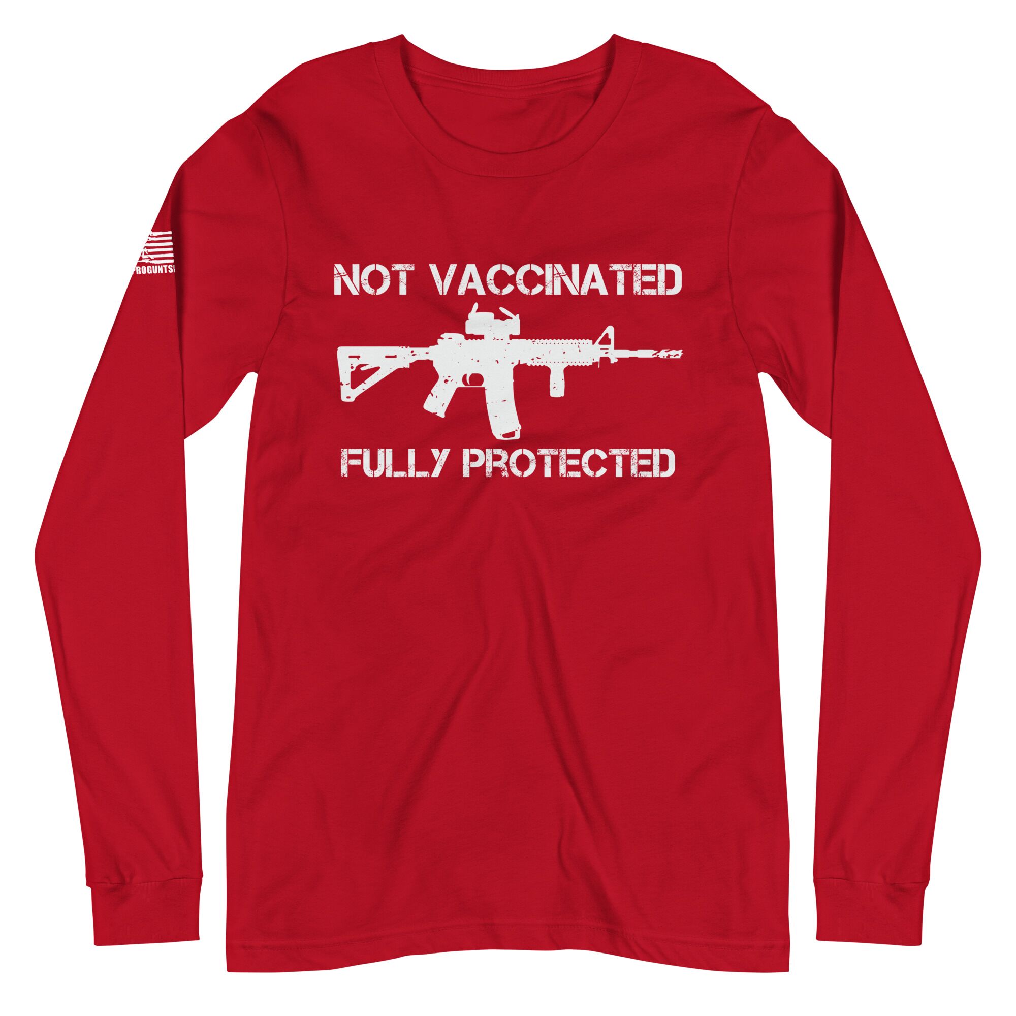 Fully Protected 2nd amendment pro gun Unisex Long Sleeve Tee - Image 4