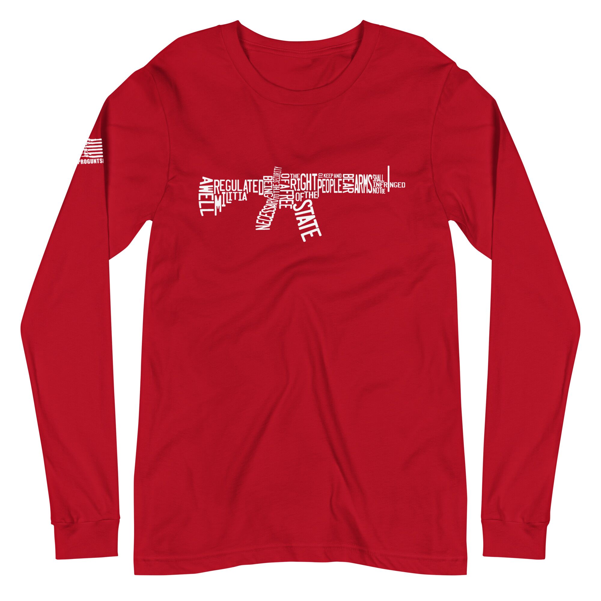 2nd Amendment Spelled Out Pro Gun Unisex Long Sleeve Tee - Image 4