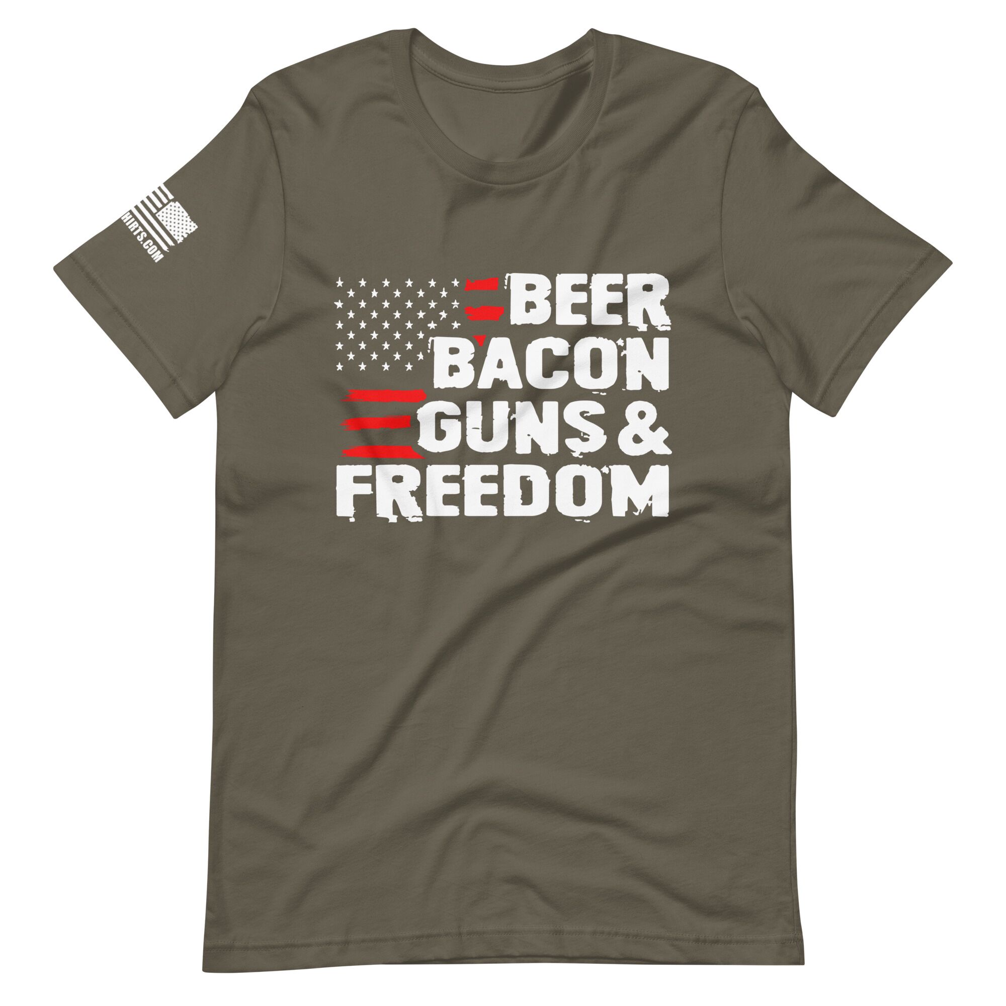 Beer, Bacon, Guns 2nd amendment pro gun Unisex t-shirt - Image 4
