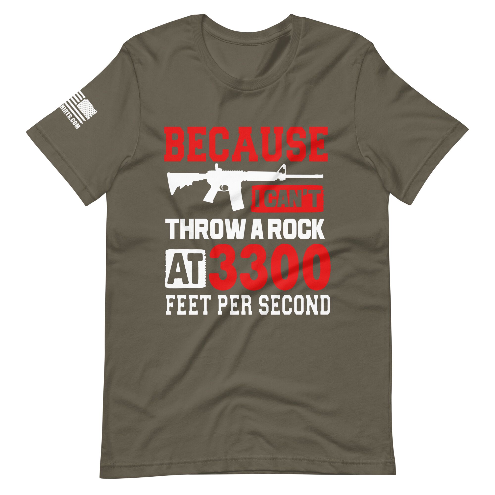 Because I can't Throw 2nd amendment pro gun Unisex t-shirt - Image 4