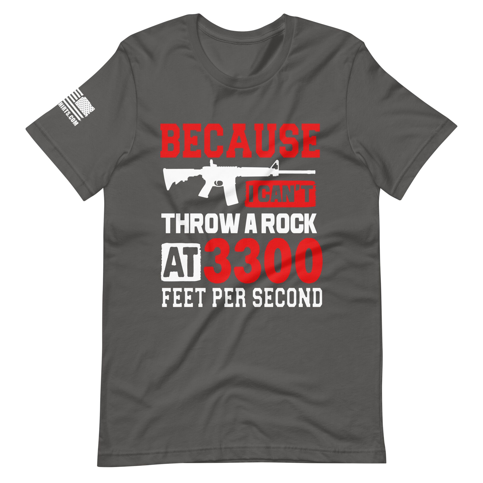Because I can't Throw 2nd amendment pro gun Unisex t-shirt - Image 3
