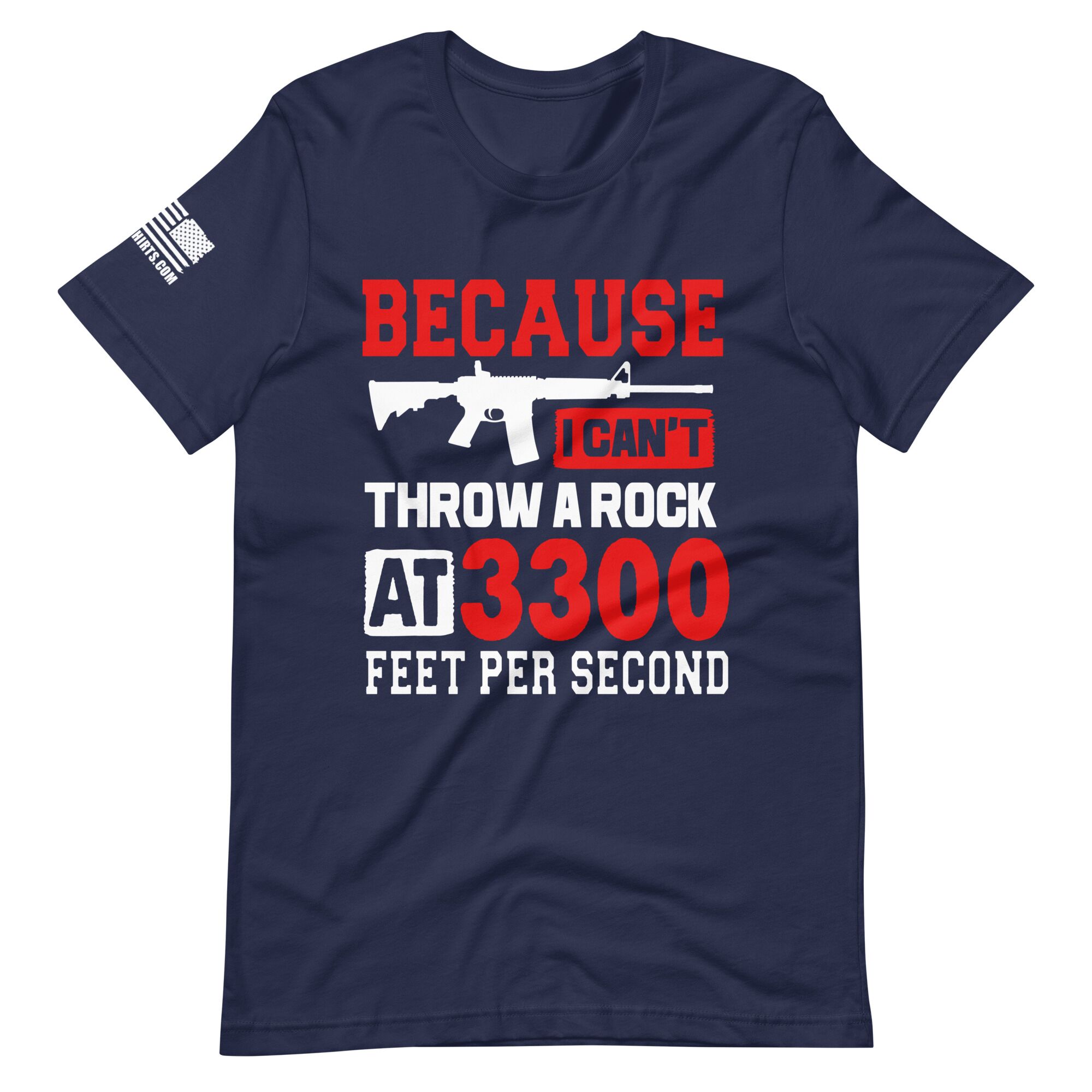 Because I can't Throw 2nd amendment pro gun Unisex t-shirt - Image 2