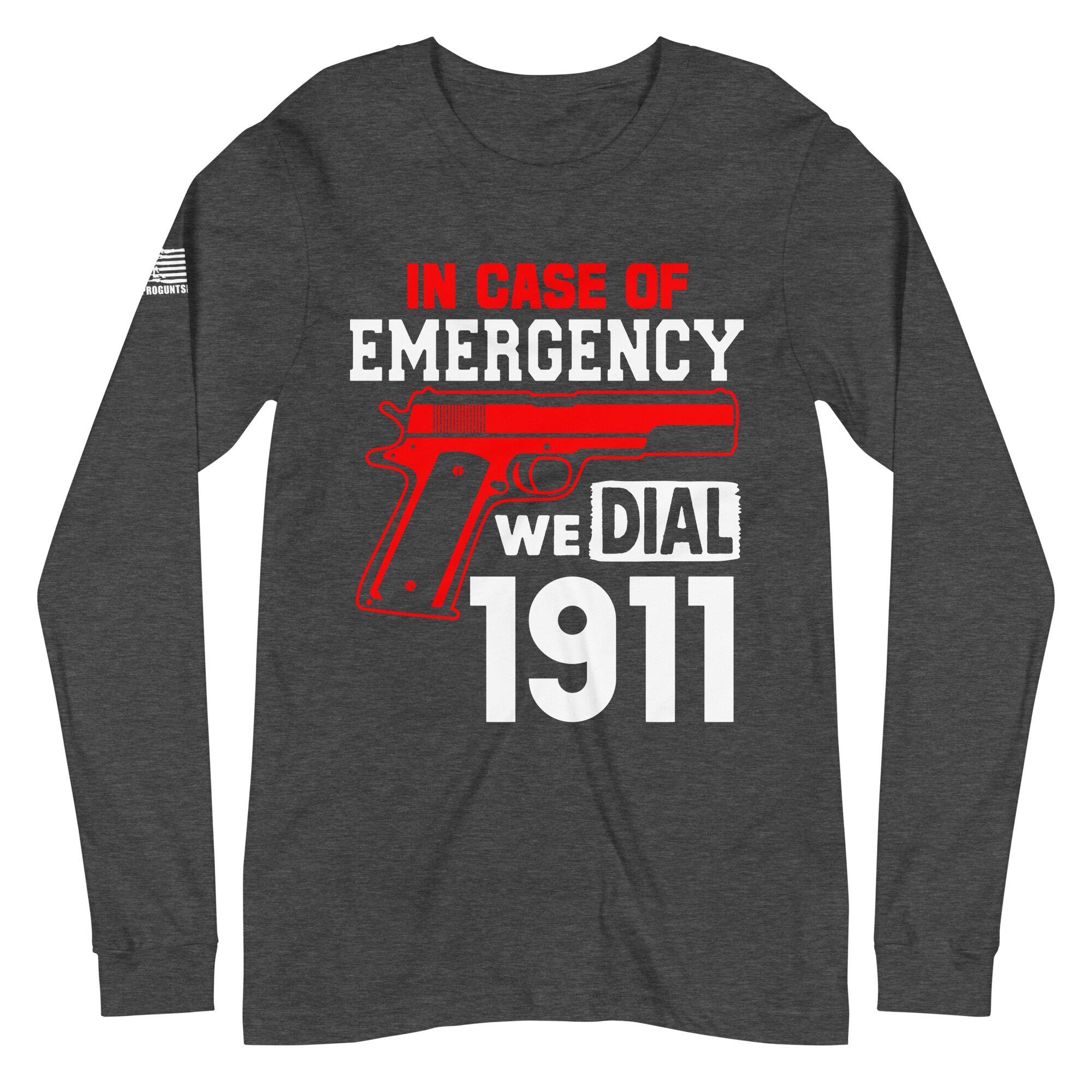 We dial 1911 2nd amendment pro gun Unisex Long Sleeve Tee - Image 4