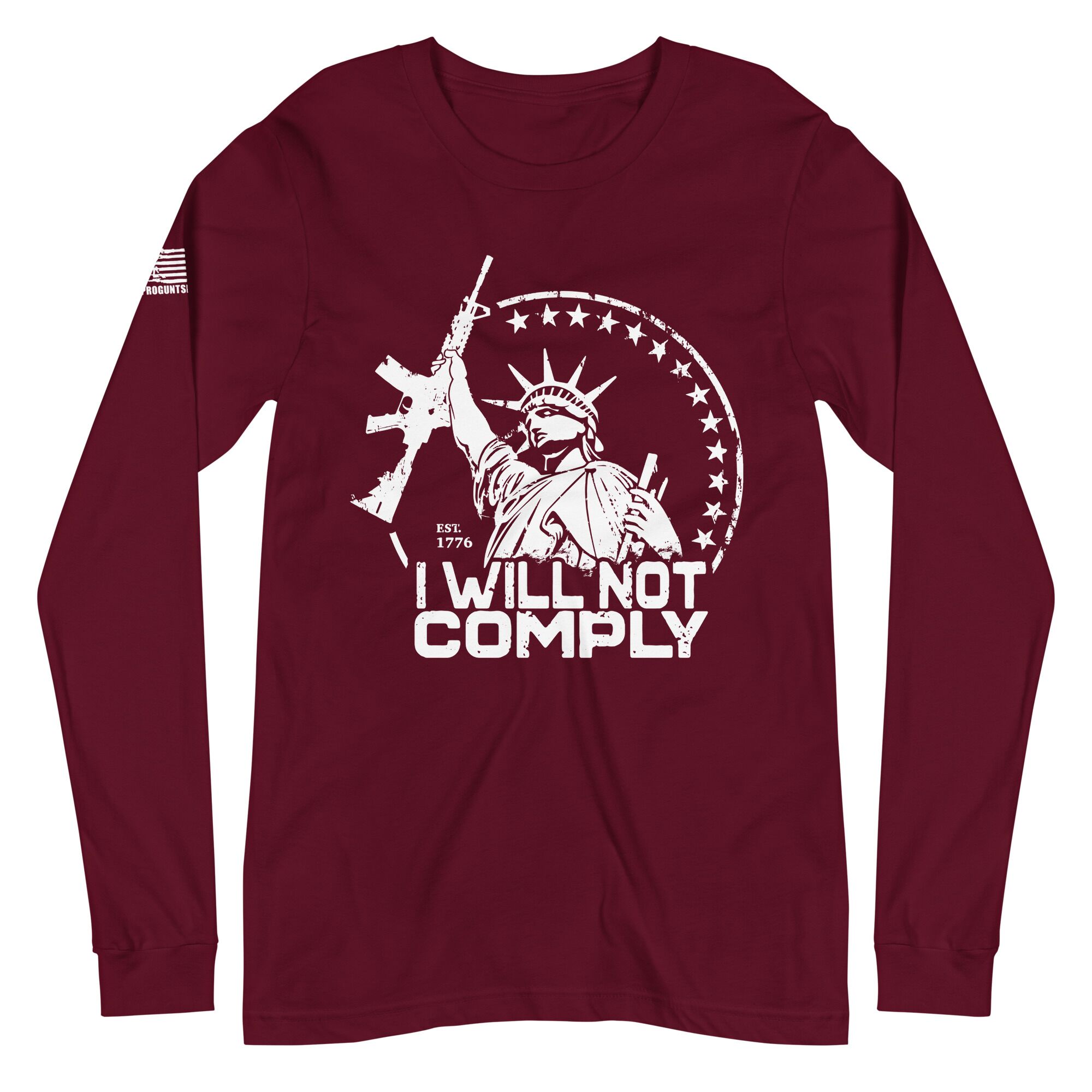 I will not comply 2nd amendment pro gun Unisex Long Sleeve Tee - Image 3