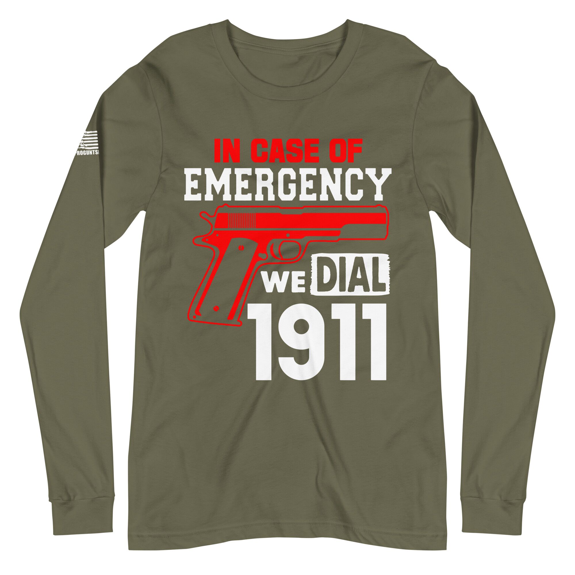 We dial 1911 2nd amendment pro gun Unisex Long Sleeve Tee - Image 5