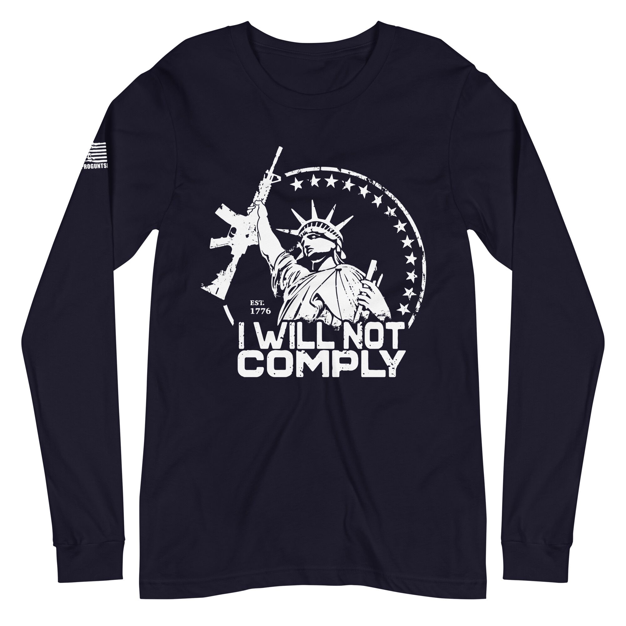 I will not comply 2nd amendment pro gun Unisex Long Sleeve Tee - Image 2