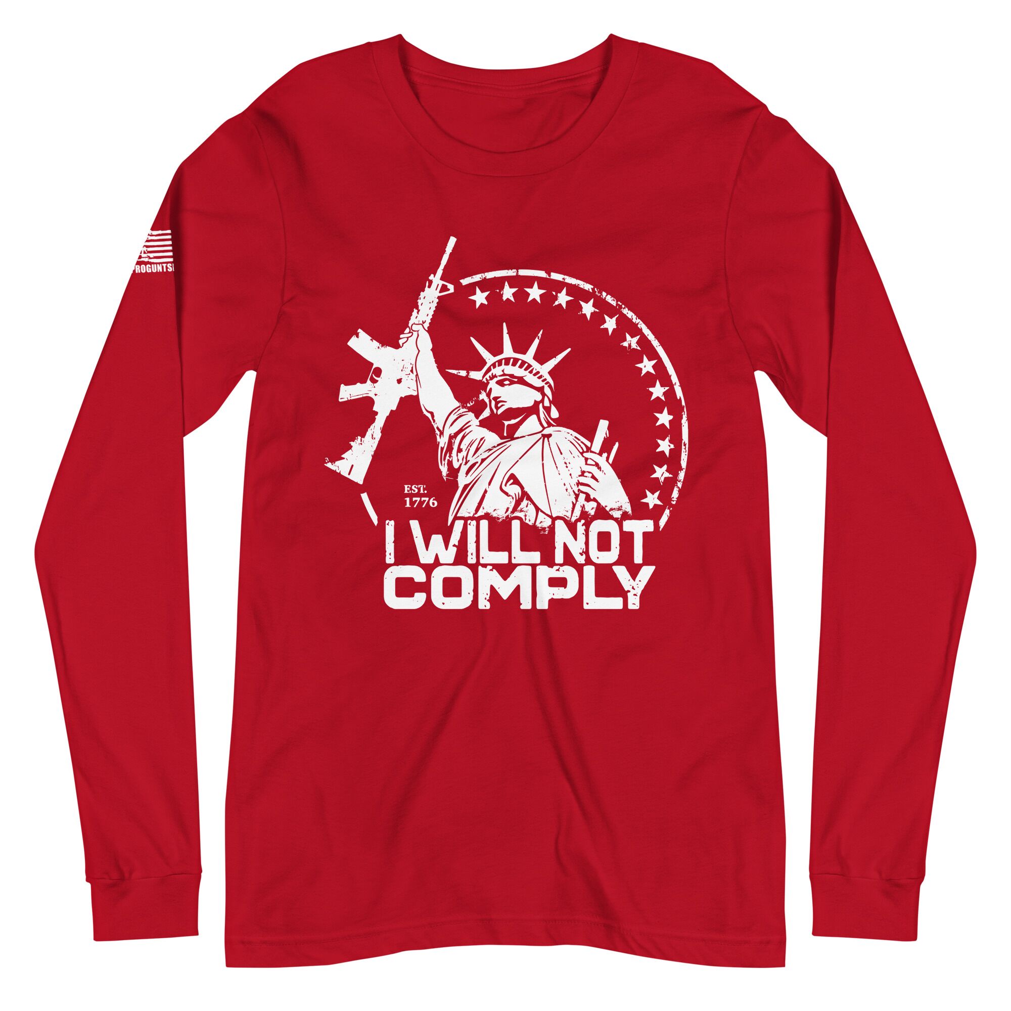 I will not comply 2nd amendment pro gun Unisex Long Sleeve Tee - Image 4