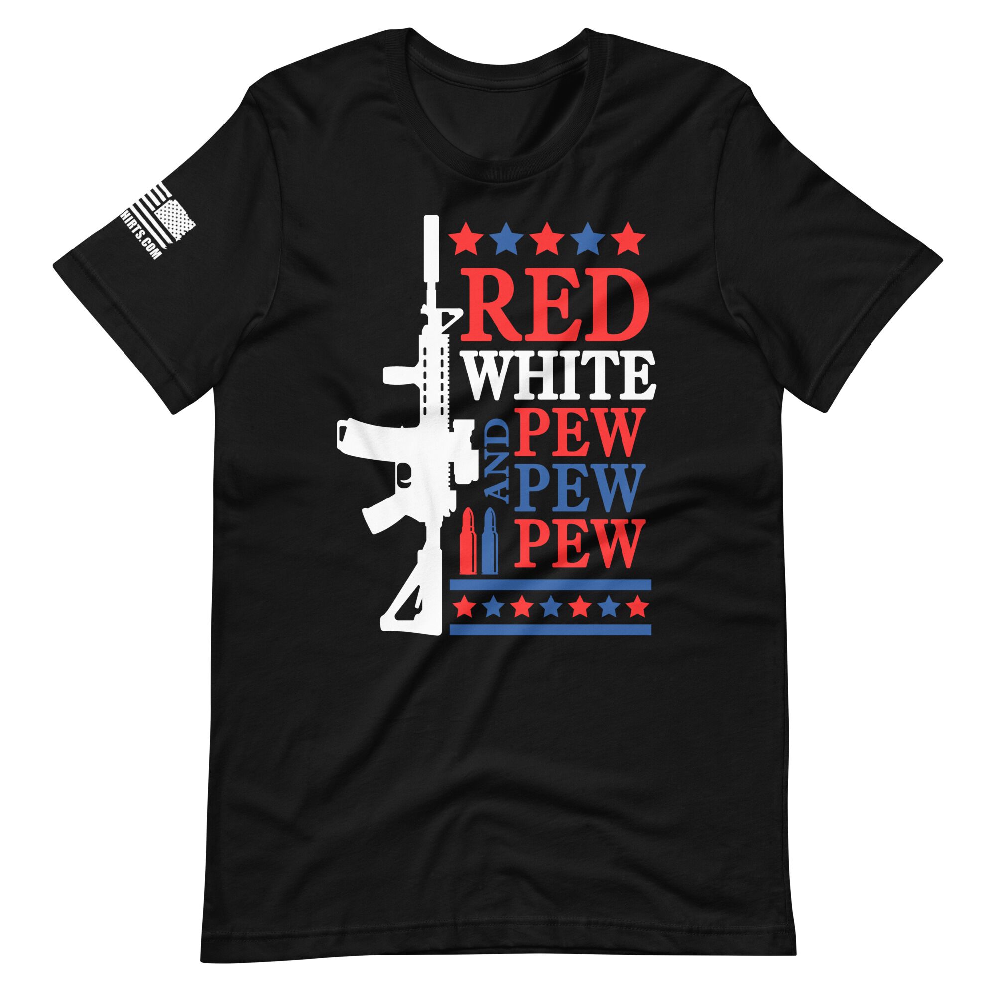 Red White 2nd amendment pro gun Unisex t-shirt