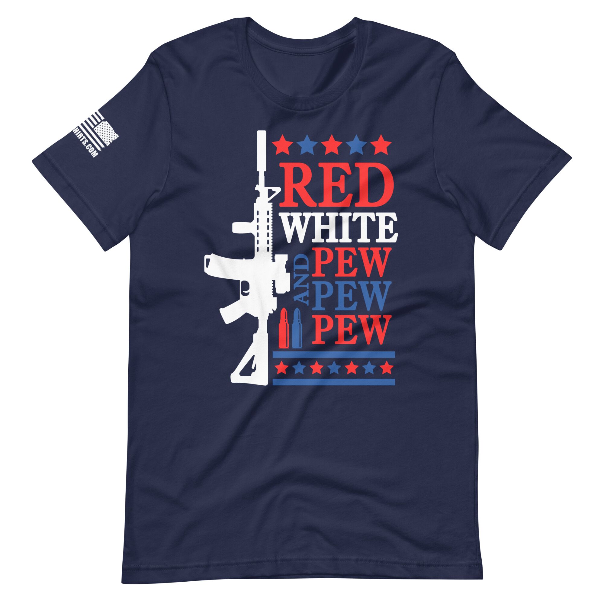 Red White 2nd amendment pro gun Unisex t-shirt - Image 2