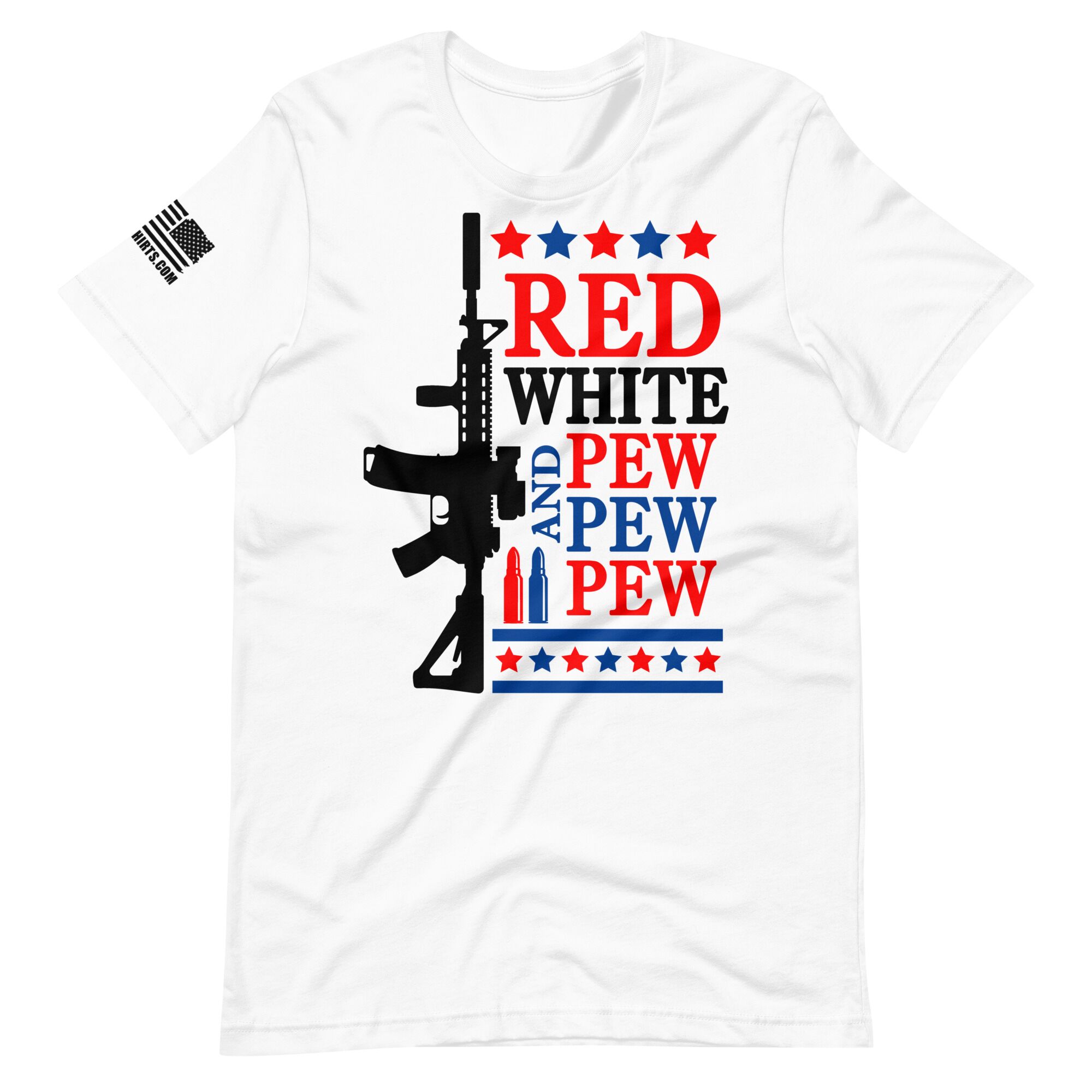 Red White 2nd amendment pro gun Unisex t-shirt - Image 6