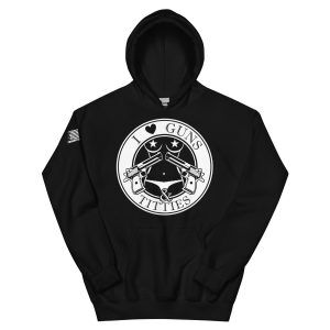I love guns and titties 2nd amendment pro gun Unisex Hoodie