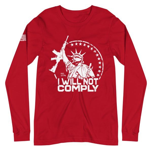 I will not comply 2nd amendment pro gun Unisex Long Sleeve Tee - Image 4