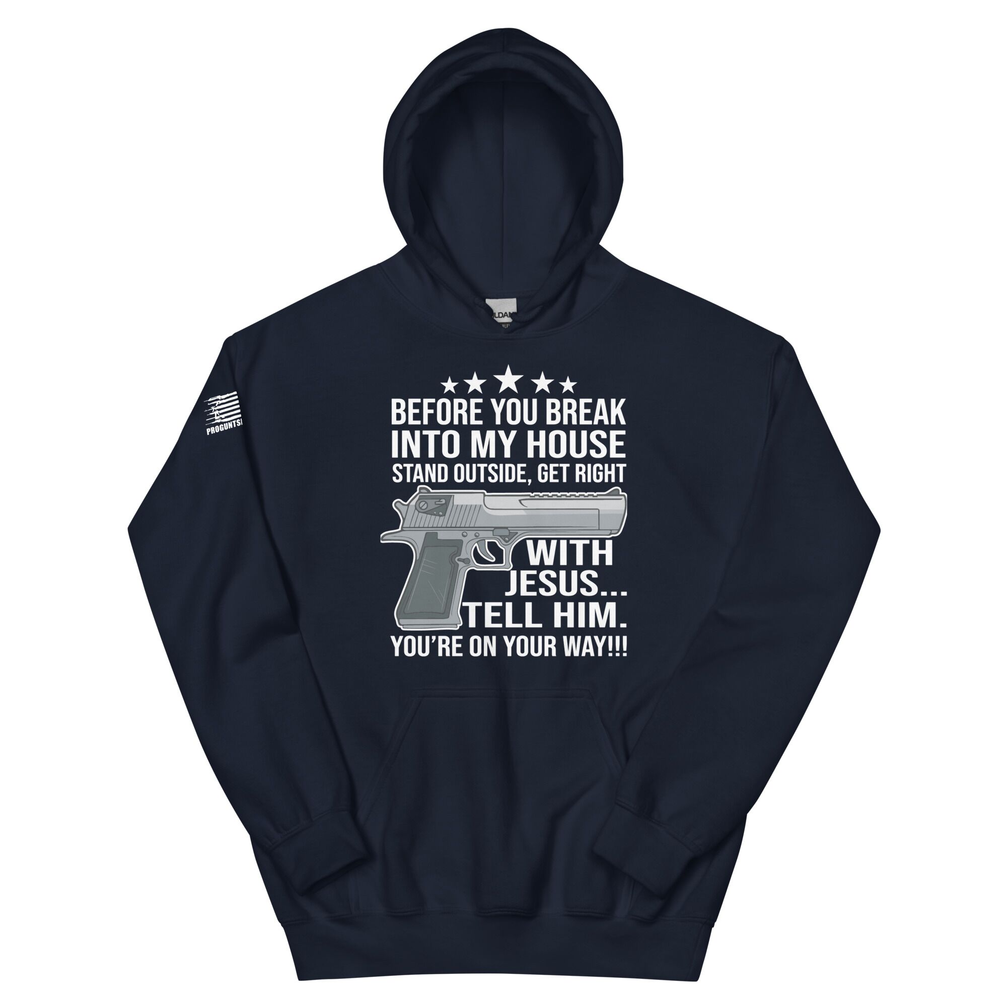 Break into my house 2nd amendment pro gun Unisex Hoodie - Image 3