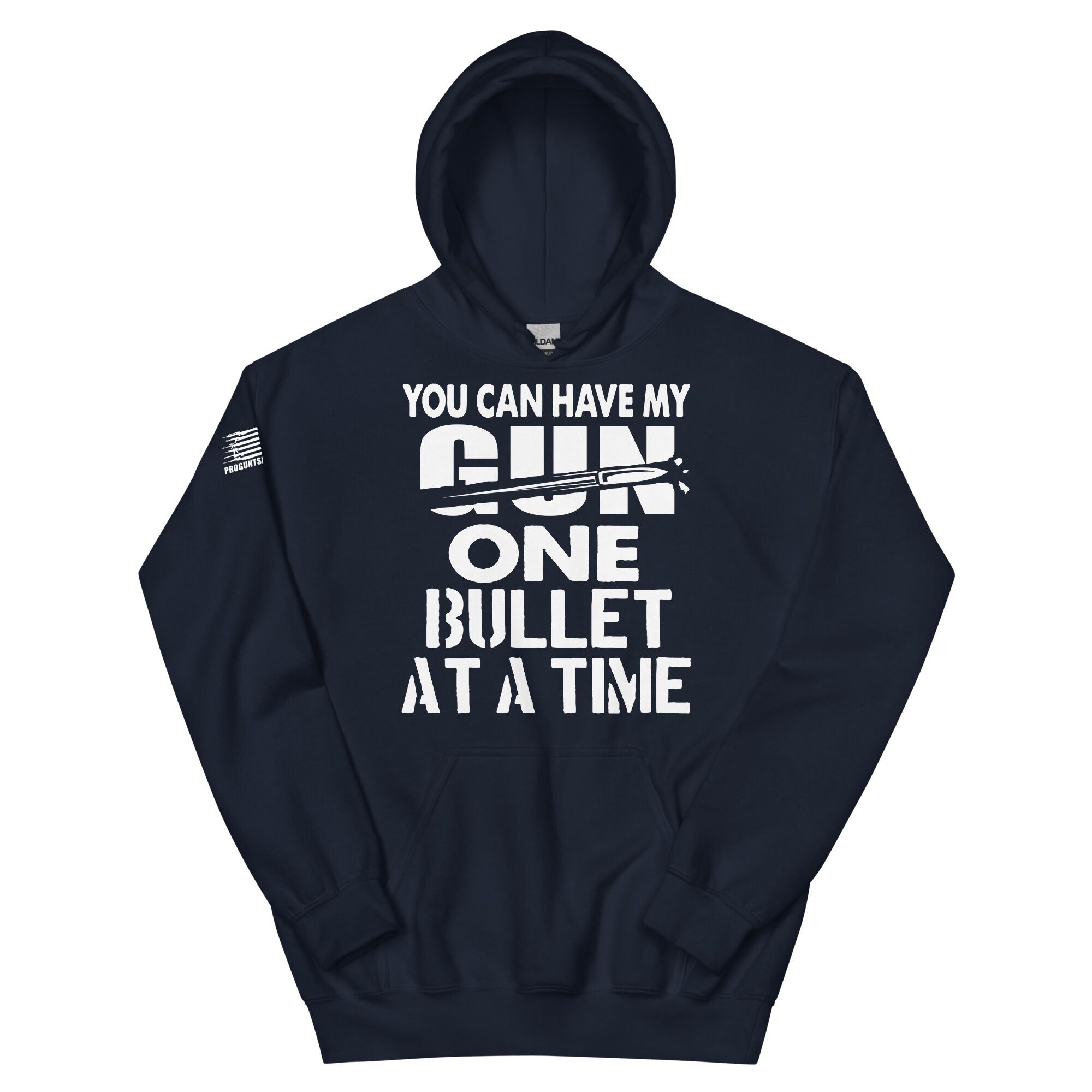 One bullet at a time 2nd amendment pro gun Unisex Hoodie - Image 3