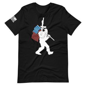Bigfoot With A Gun 2nd Amendment Pro Gun Unisex t-shirt