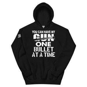 One bullet at a time 2nd amendment pro gun Unisex Hoodie