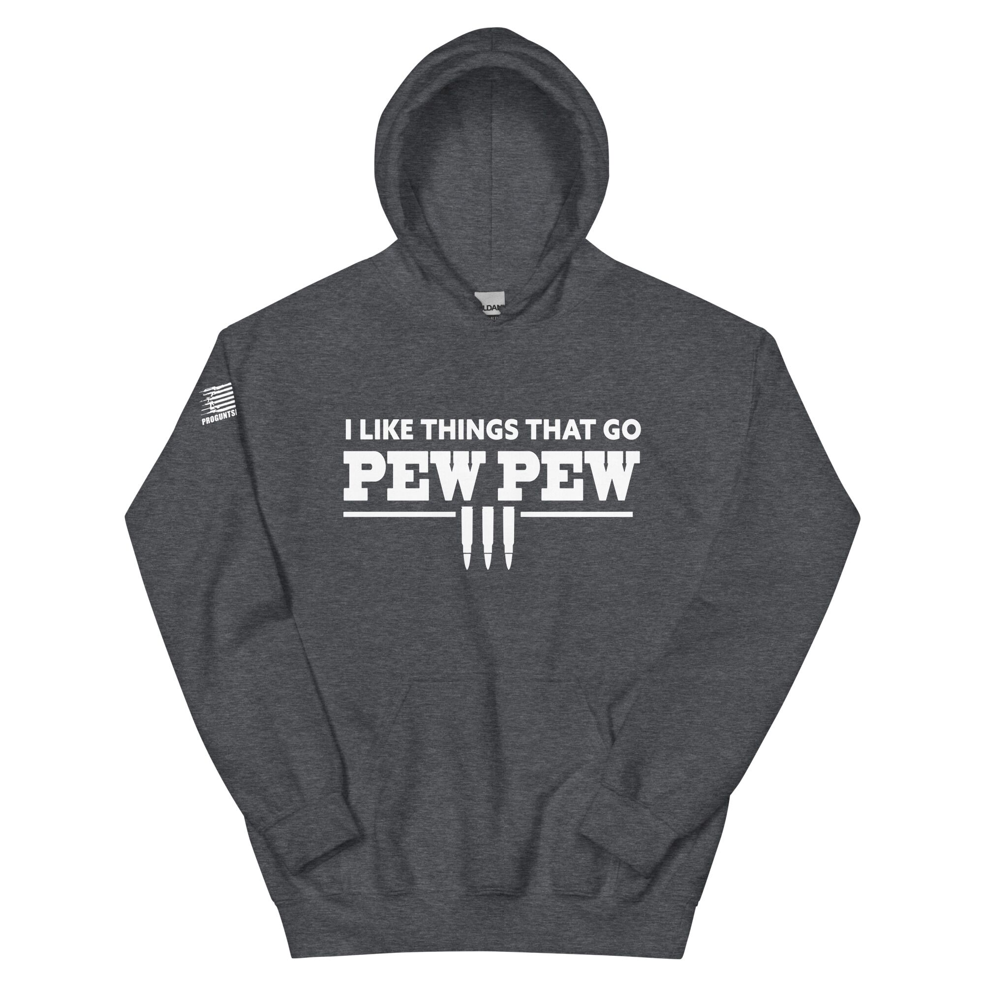 I like things that go pew pew 2nd amendment pro gun Unisex Hoodie - Image 3