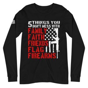 5 Things 2nd amendment pro gun Unisex Long Sleeve Tee