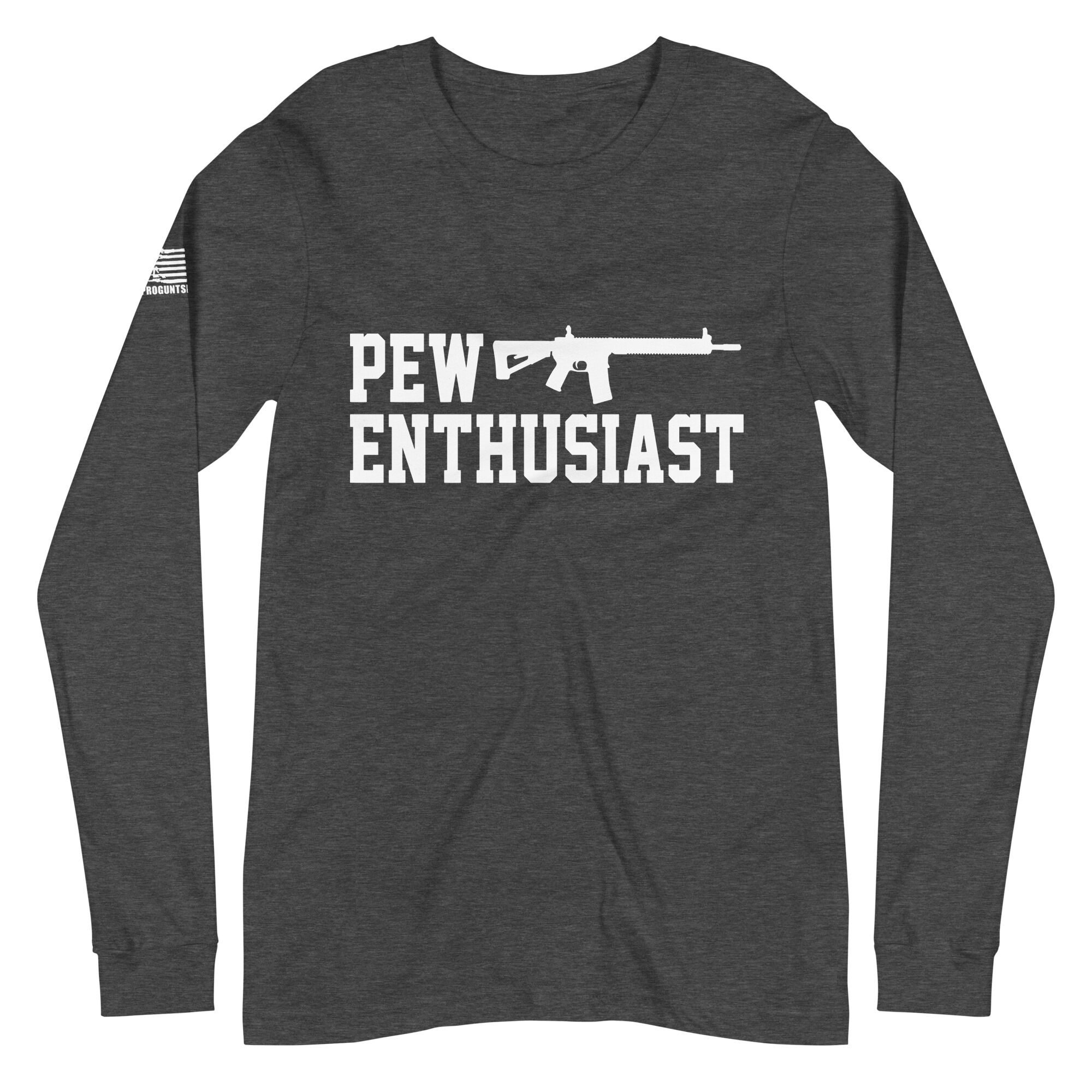 Pew Enthusiast 2nd amendment pro gun Unisex Long Sleeve Tee - Image 4